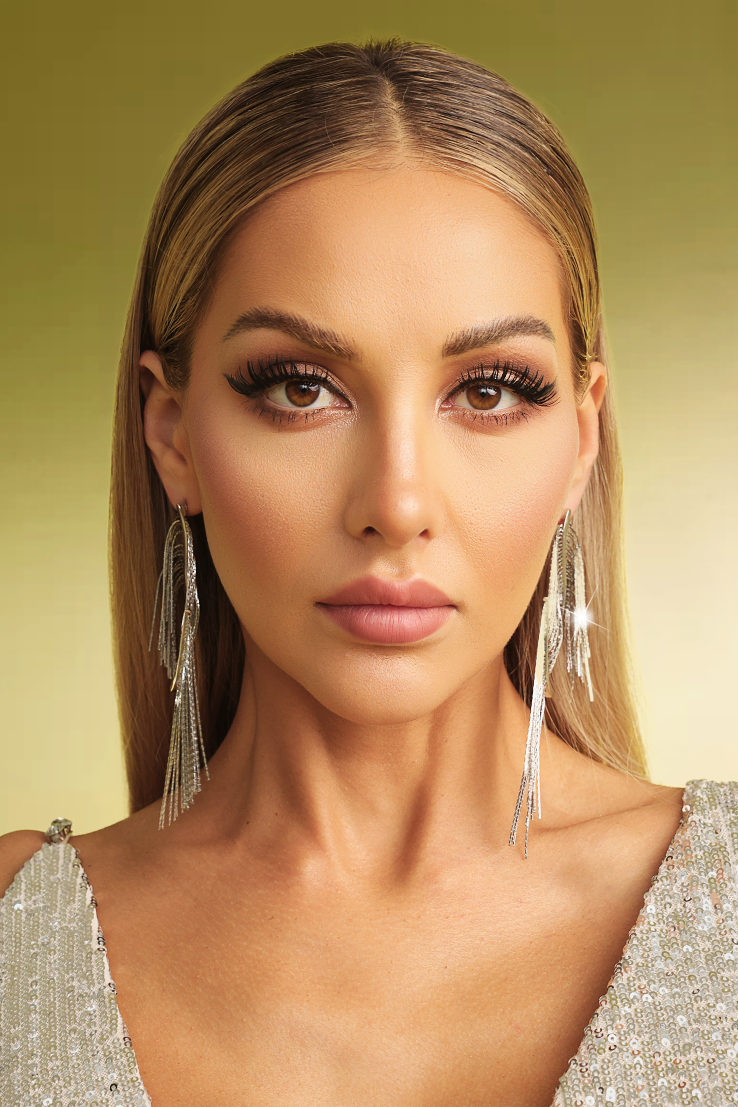 Lase Tassels Wave Earrings