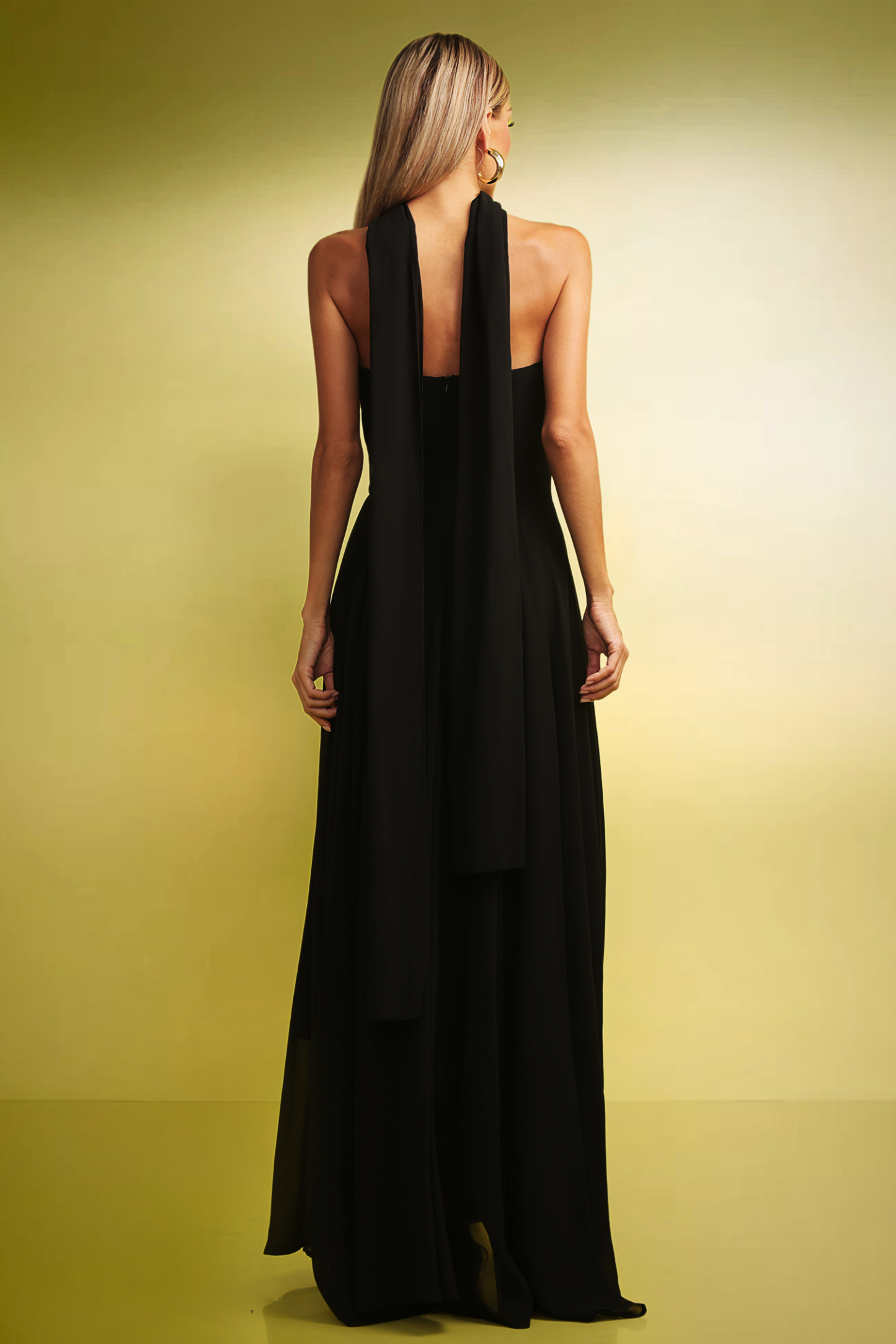 Siara Ribbon Strapless Maxi Dress