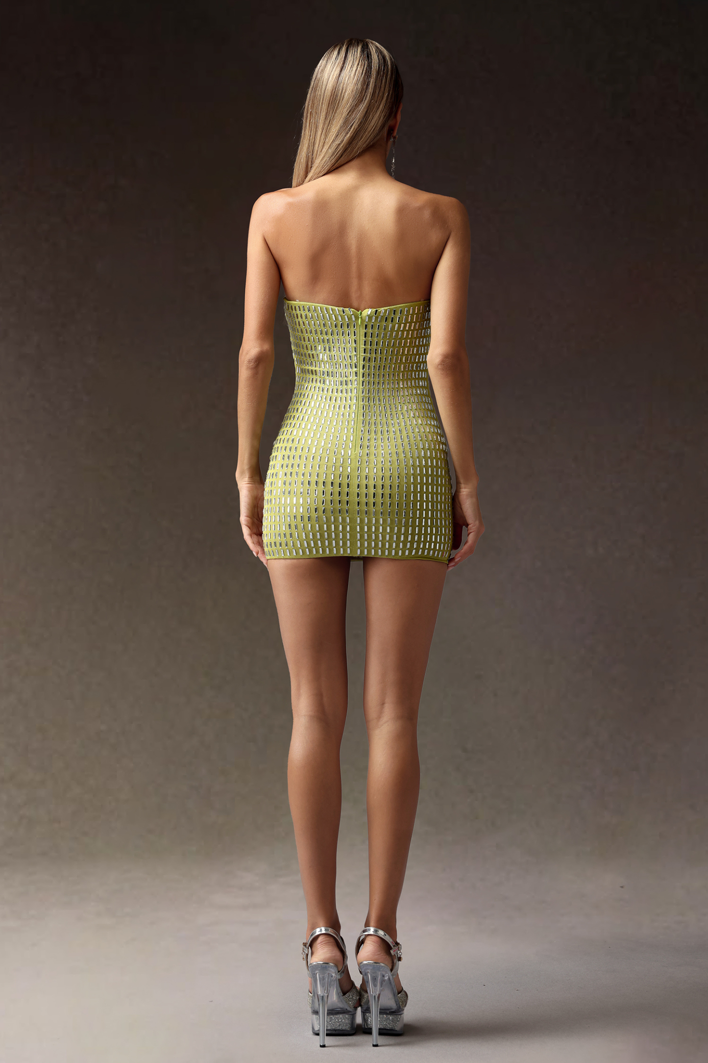 Harena Strapless Diamond Slim Mini Dress