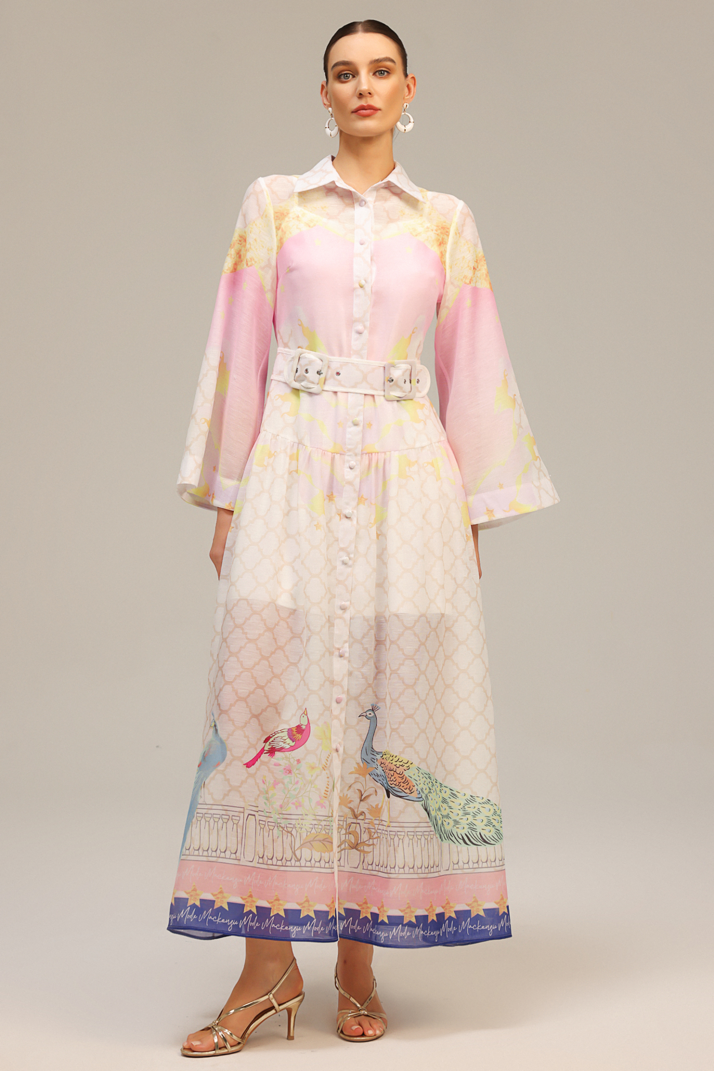 Heloise Long Sleeves Floral Printed Maxi Dress