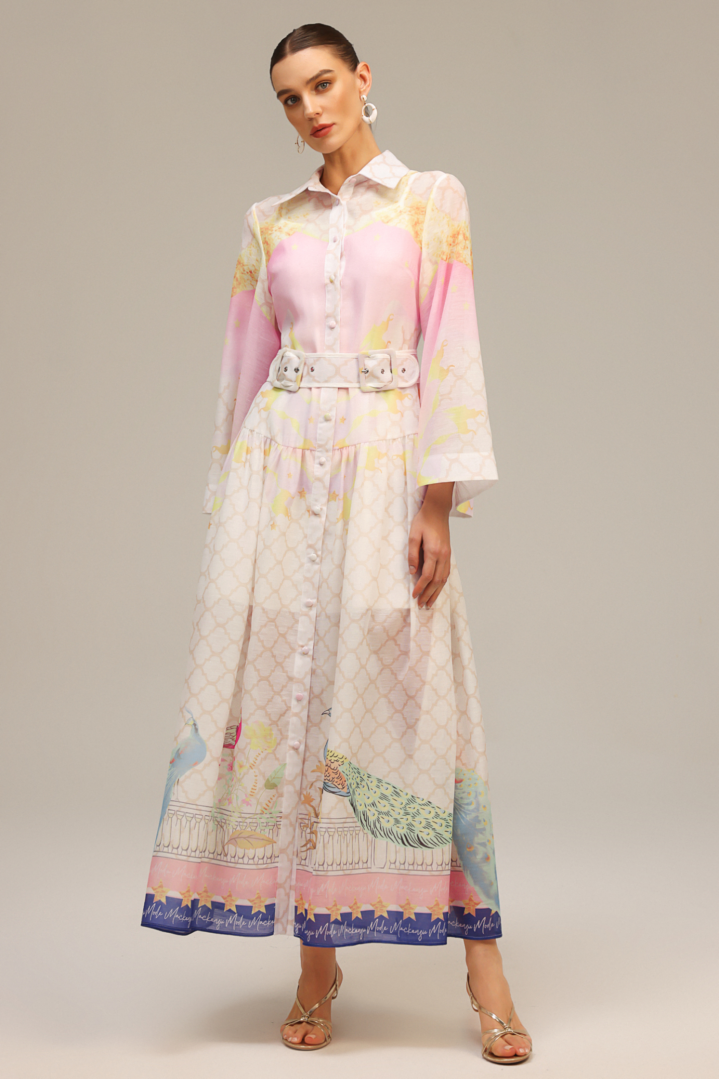 Heloise Long Sleeves Floral Printed Maxi Dress