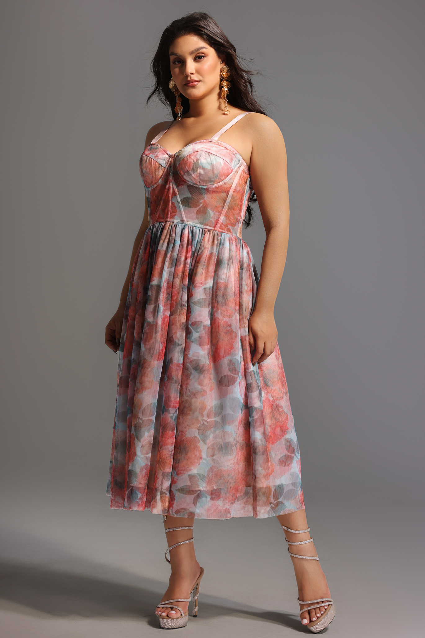 Sareza Floral Midi Dress