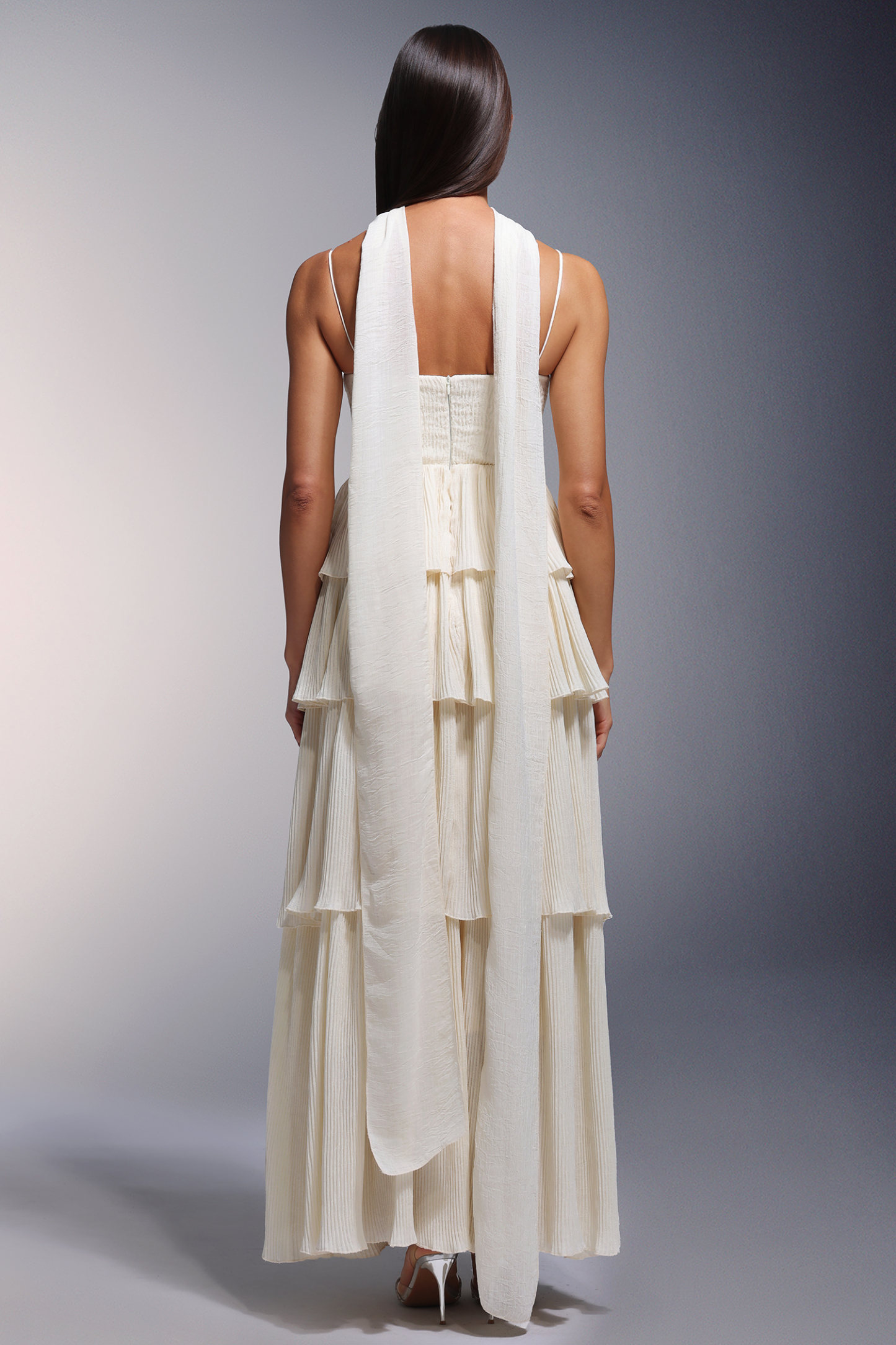 Jyllian Hollow Sleeveless Maxi Dress