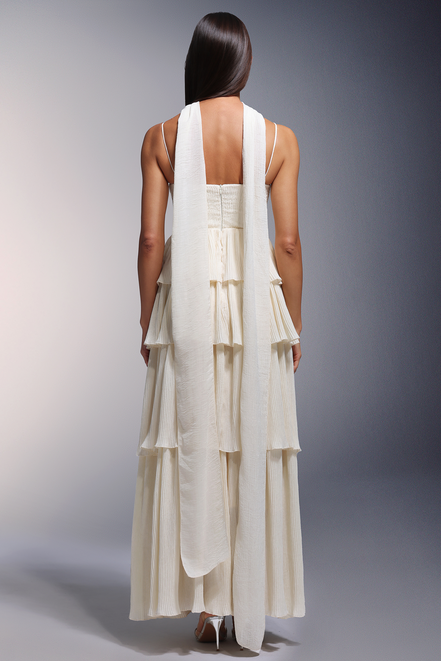 Jyllian Hollow Sleeveless Maxi Dress