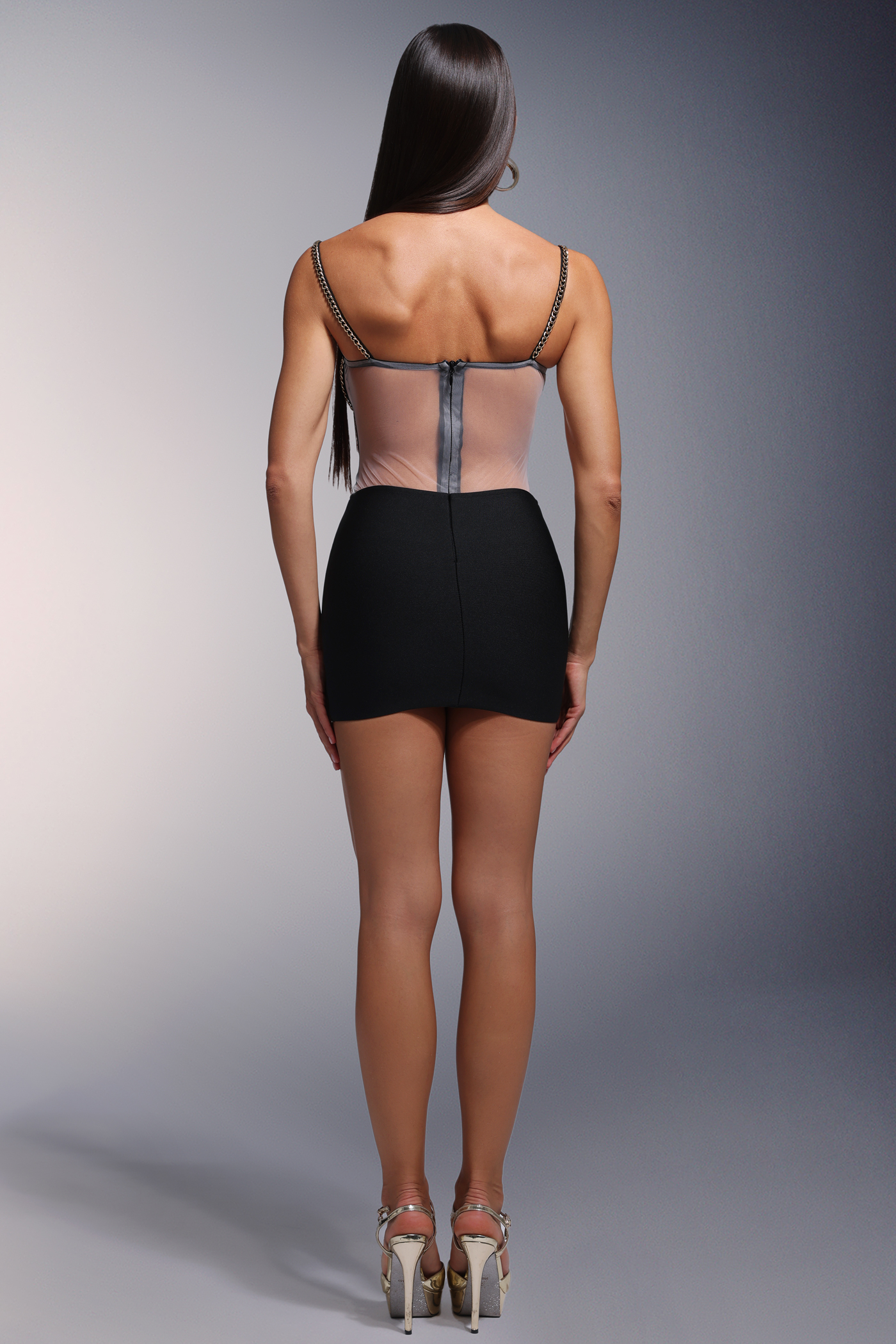 Nunna Sleeveless Bandage Mini Dress