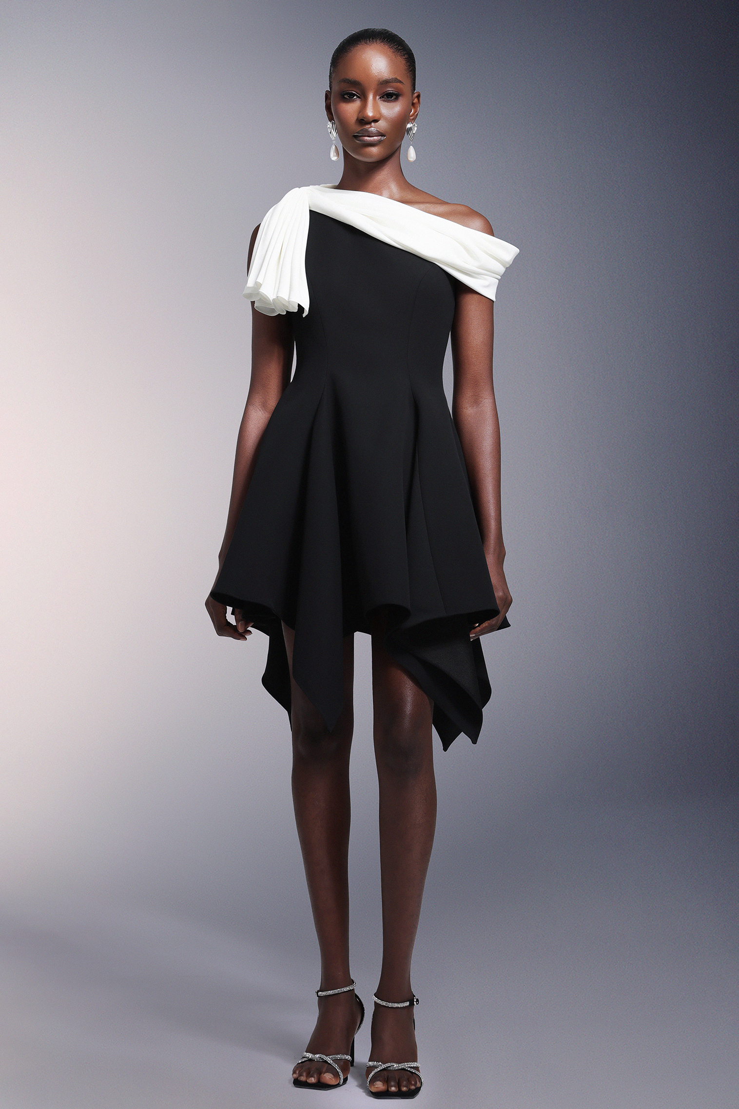 Jinx One Shoulder Asymmetry Mini Dress