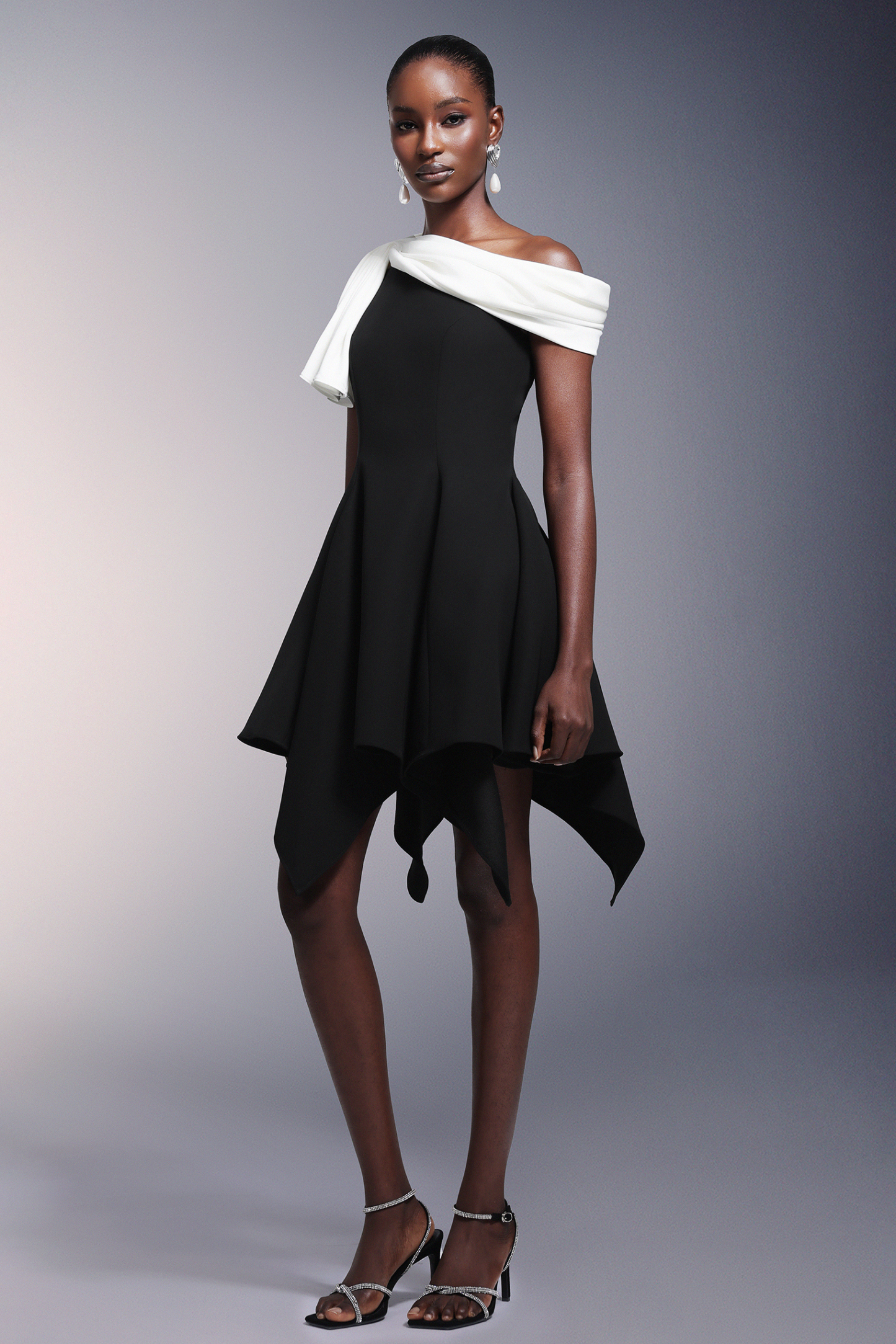 Jinx One Shoulder Asymmetry Mini Dress