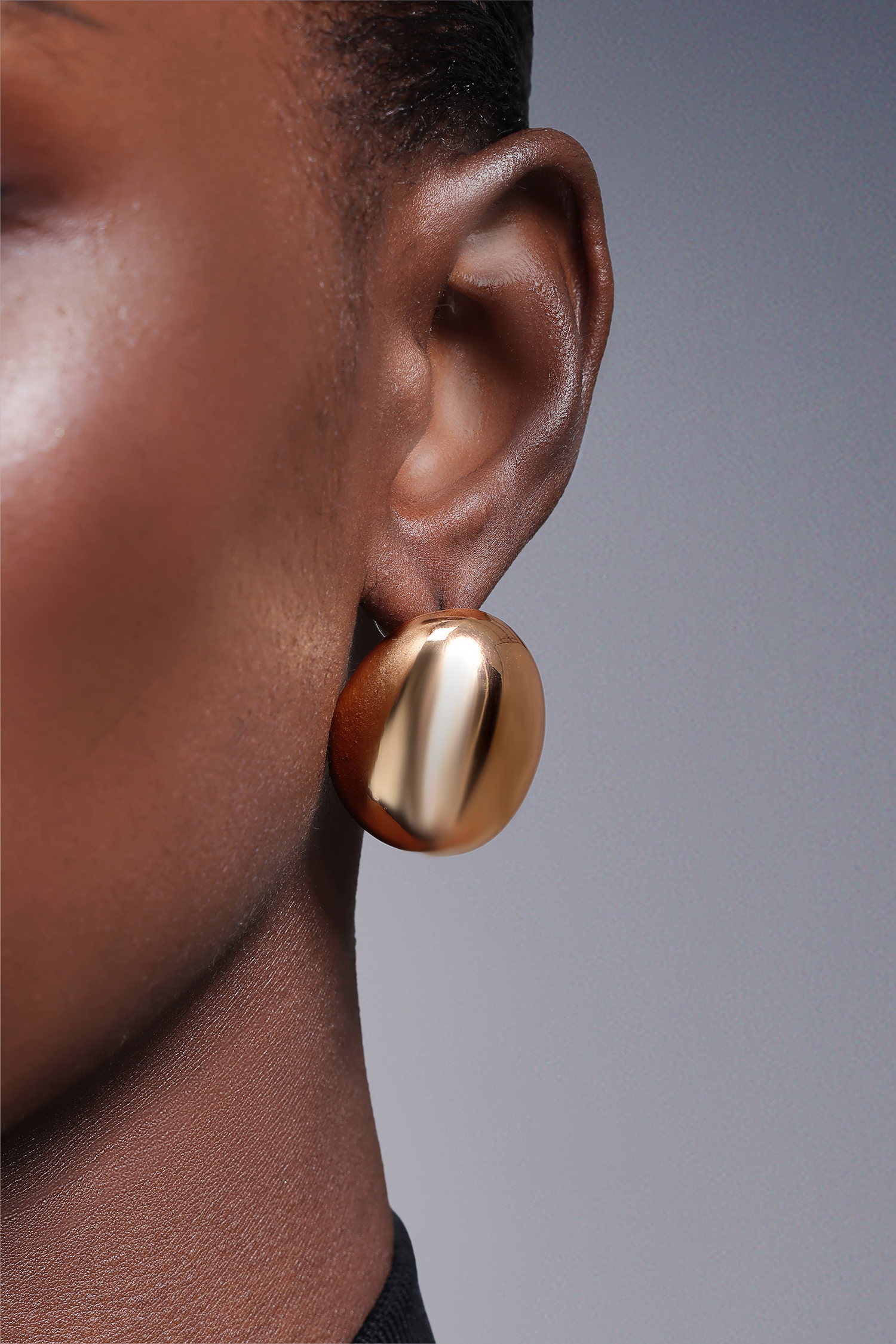 Mallen Ellipse Metal Earrings