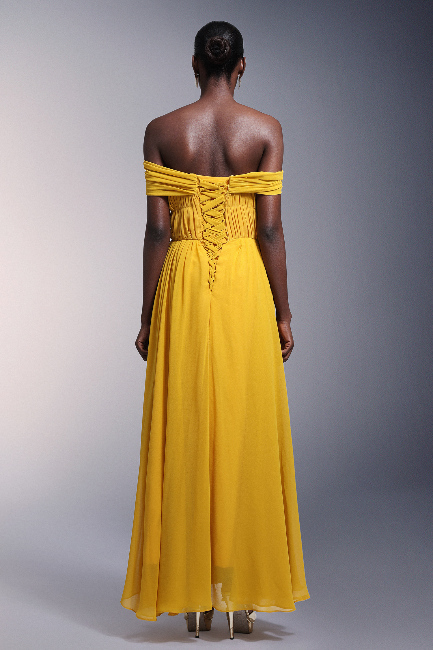 Reggie One Shoulder High Slit Maxi Dress