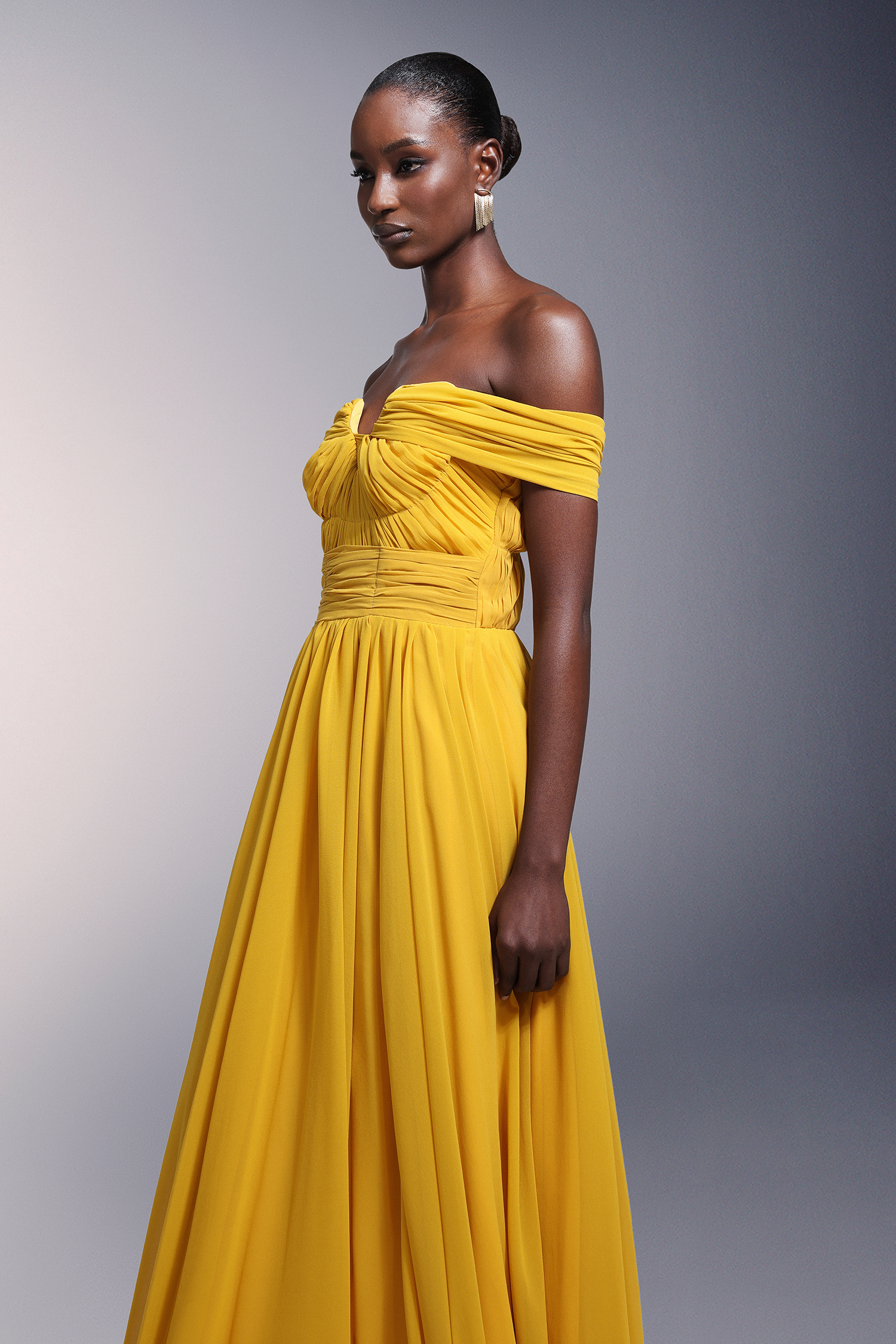 Reggie One Shoulder High Slit Maxi Dress