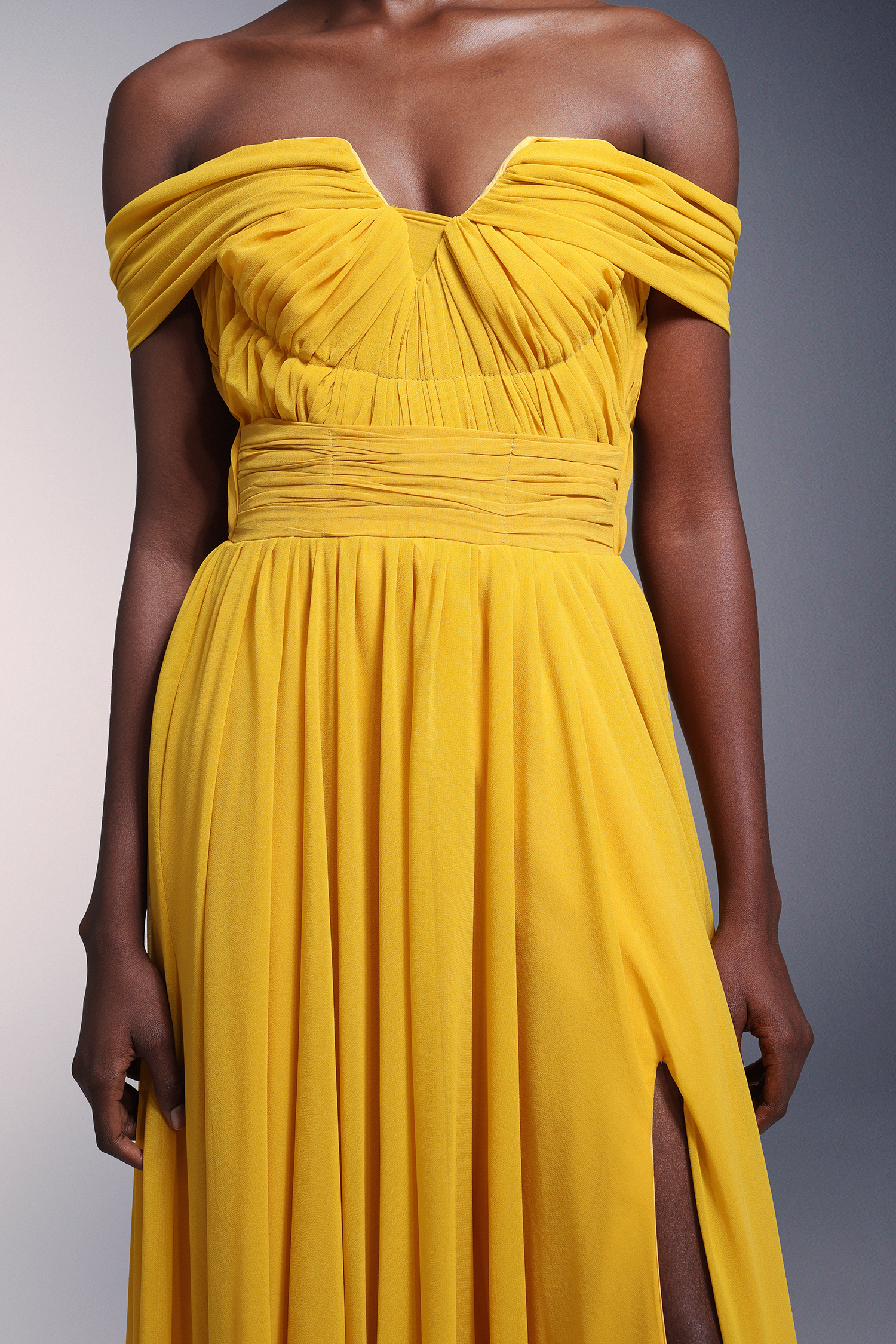 Reggie One Shoulder High Slit Maxi Dress