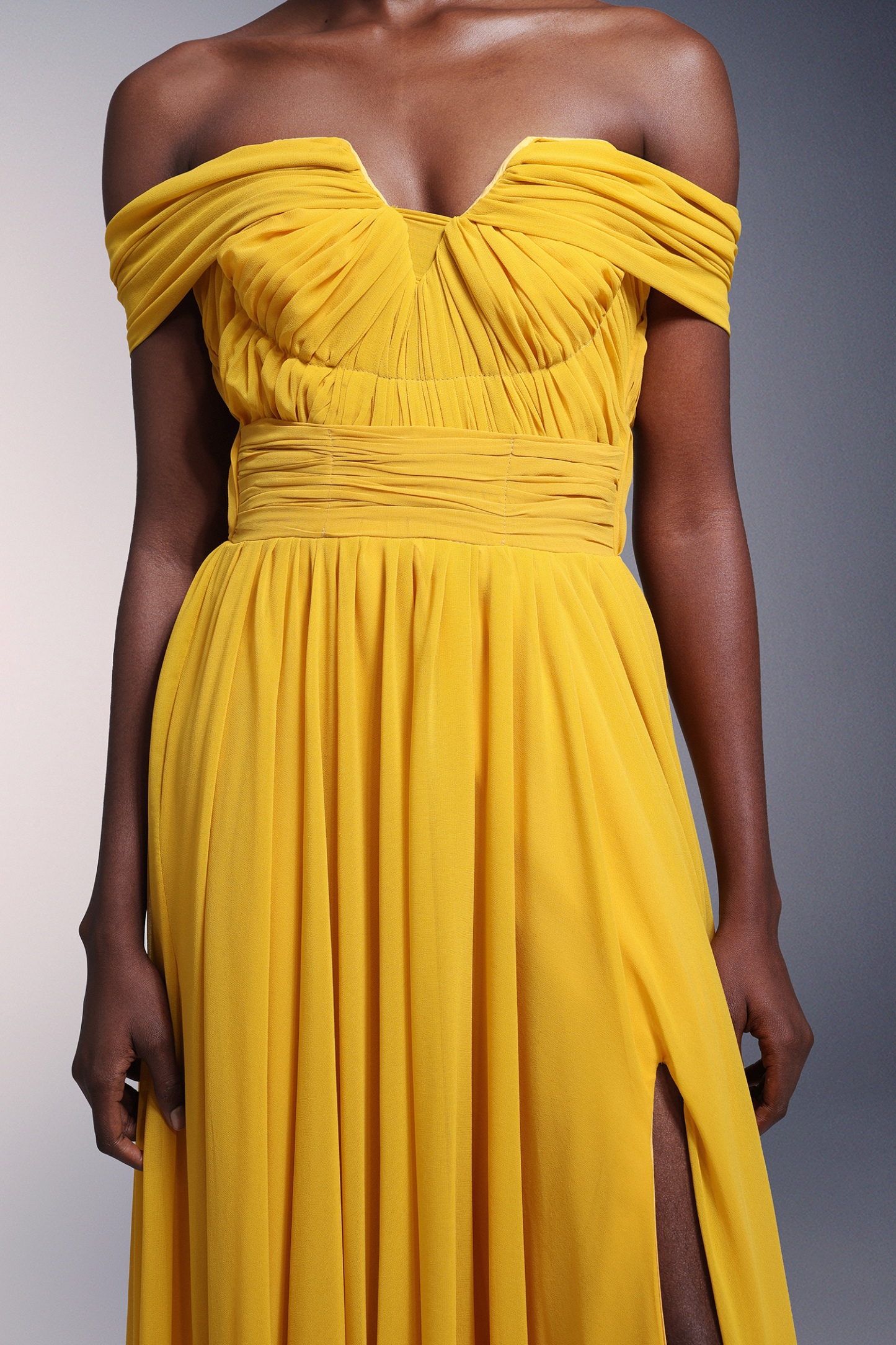 Reggie One Shoulder High Slit Maxi Dress