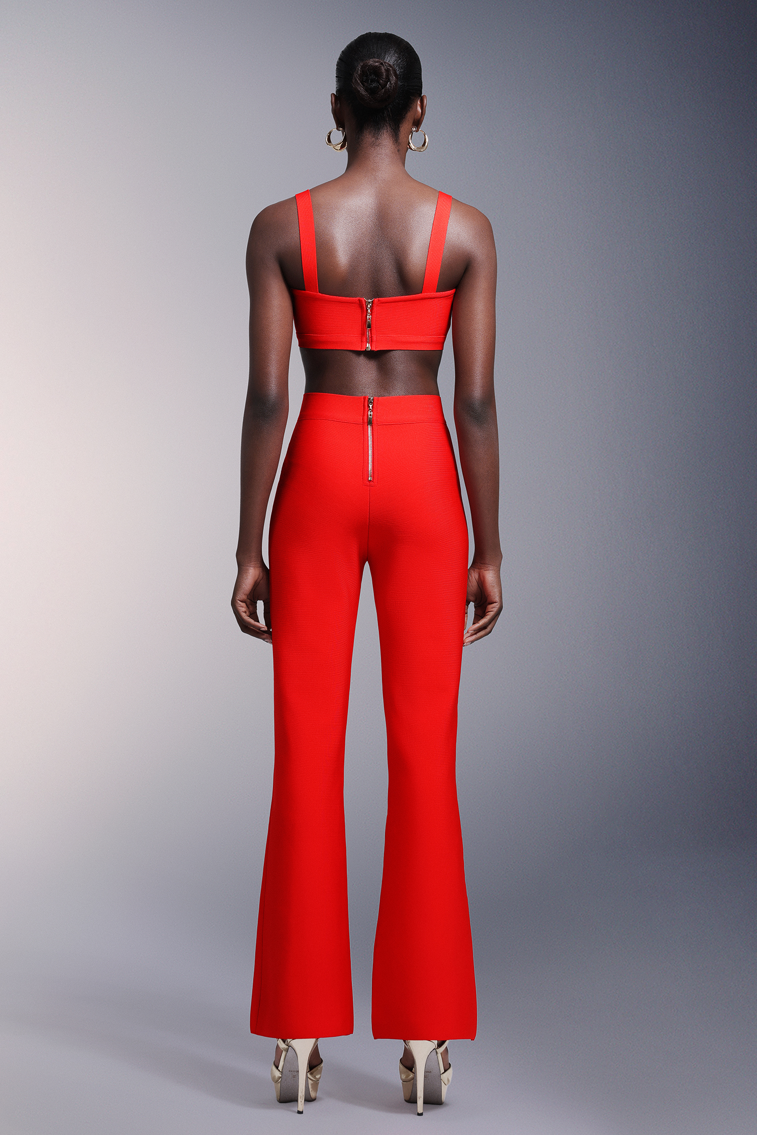 Qerly Sleeveless Bandage Maxi Tow-piece Set