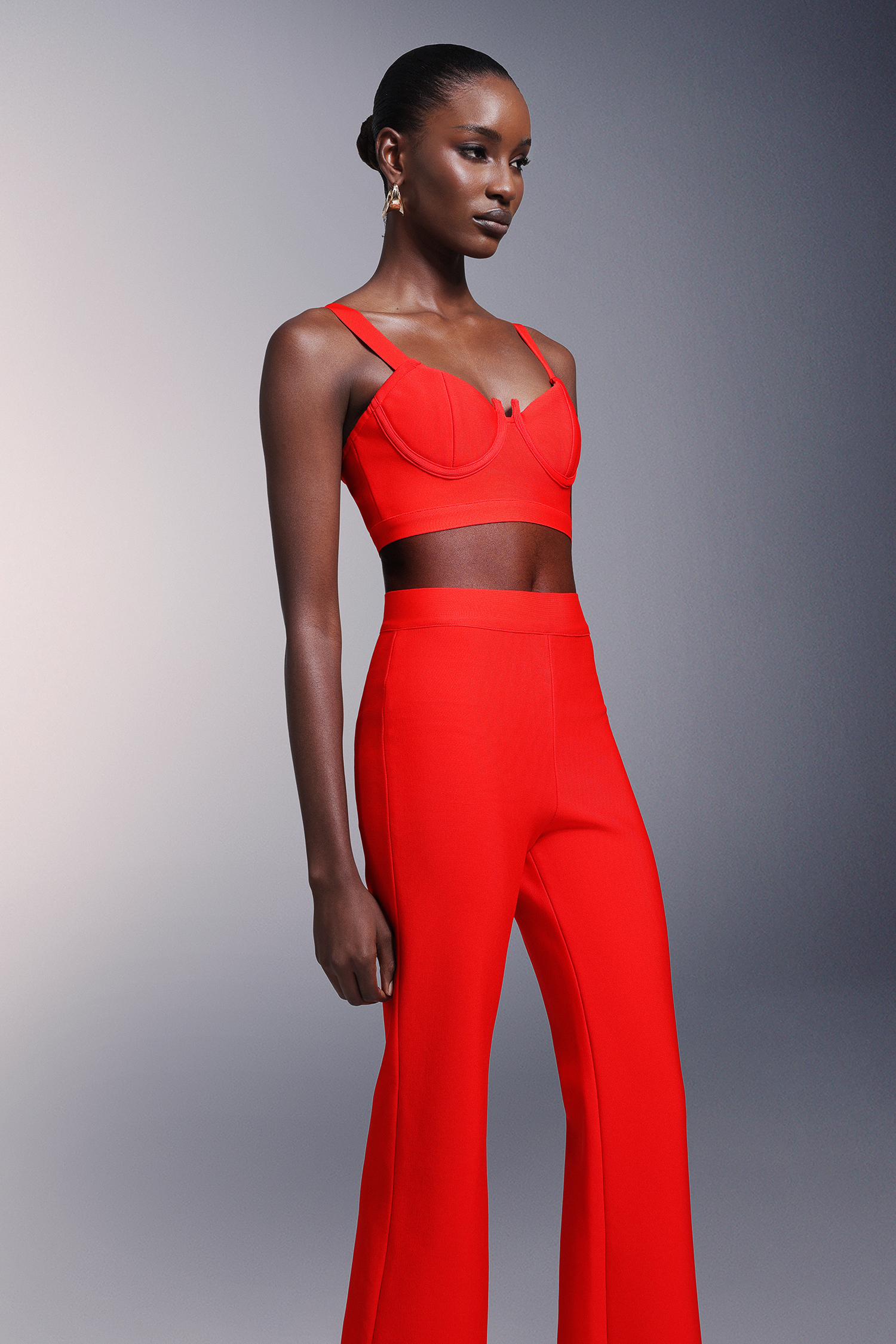 Qerly Sleeveless Bandage Maxi Tow-piece Set