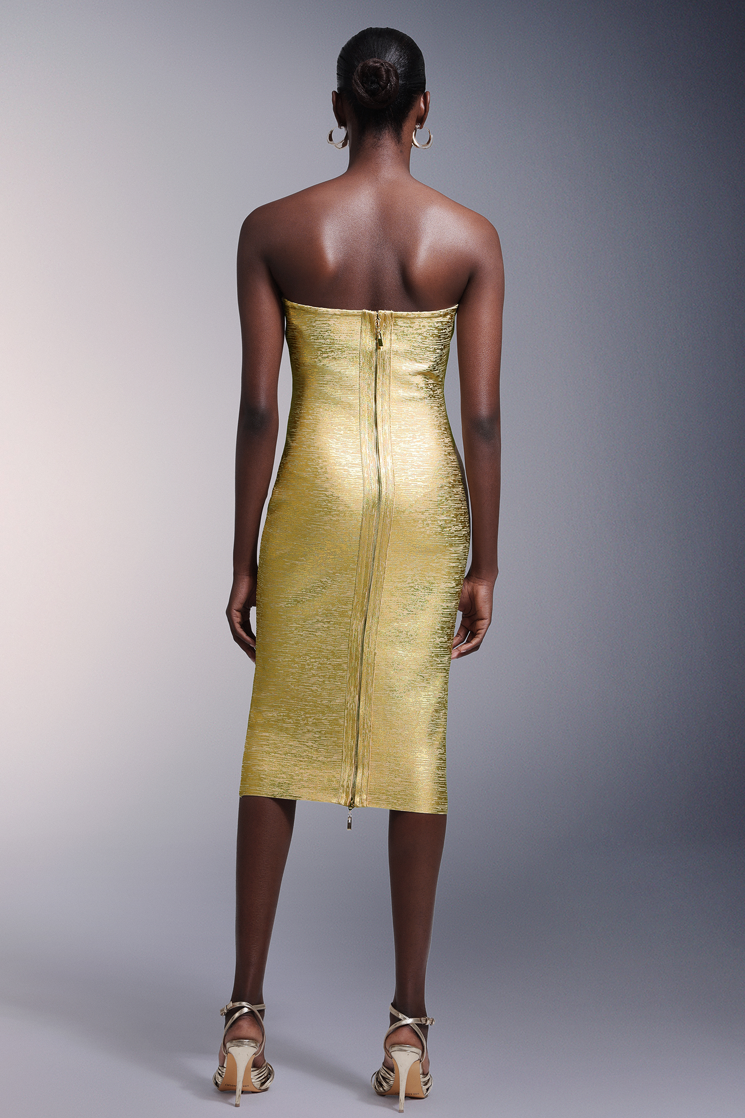 Hanava Strapless Bandage Midi Dress