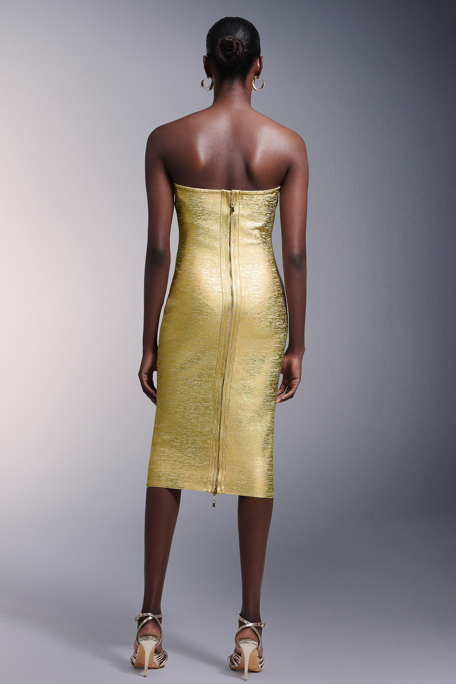 Hanava Strapless Bandage Midi Dress