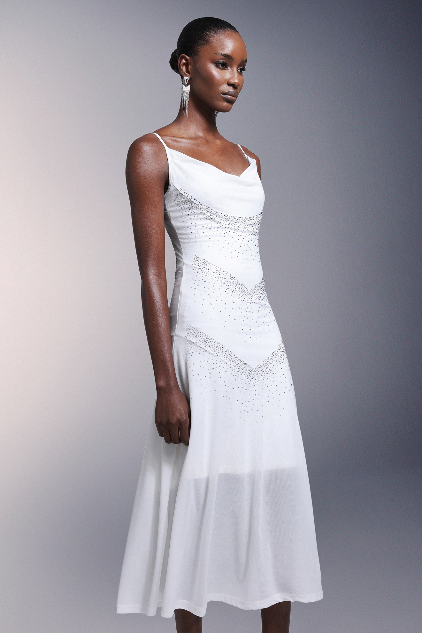 Kuller Diamond Sleeveless Midi Dress