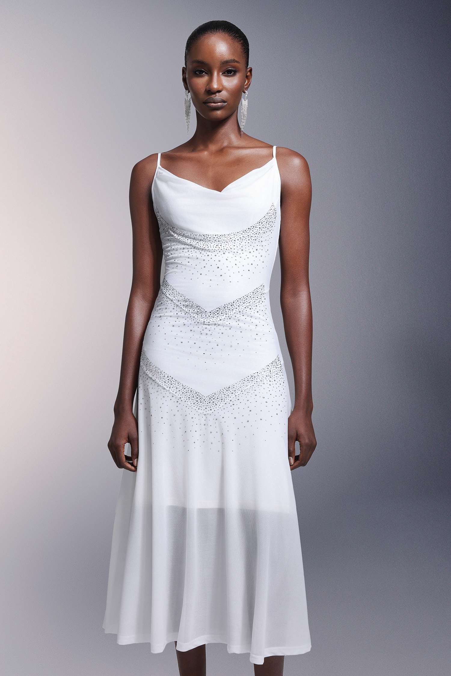 Kuller Diamond Sleeveless Midi Dress