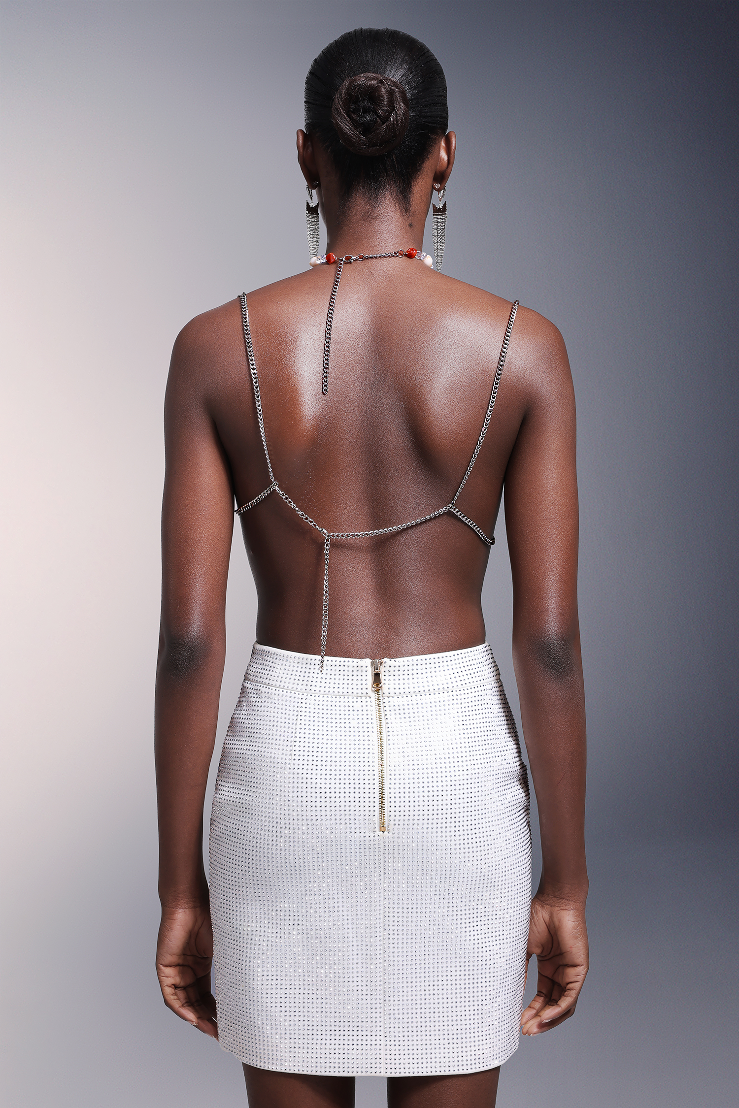 Emberson Sleeveless Halter Beadwork  Chest Chain