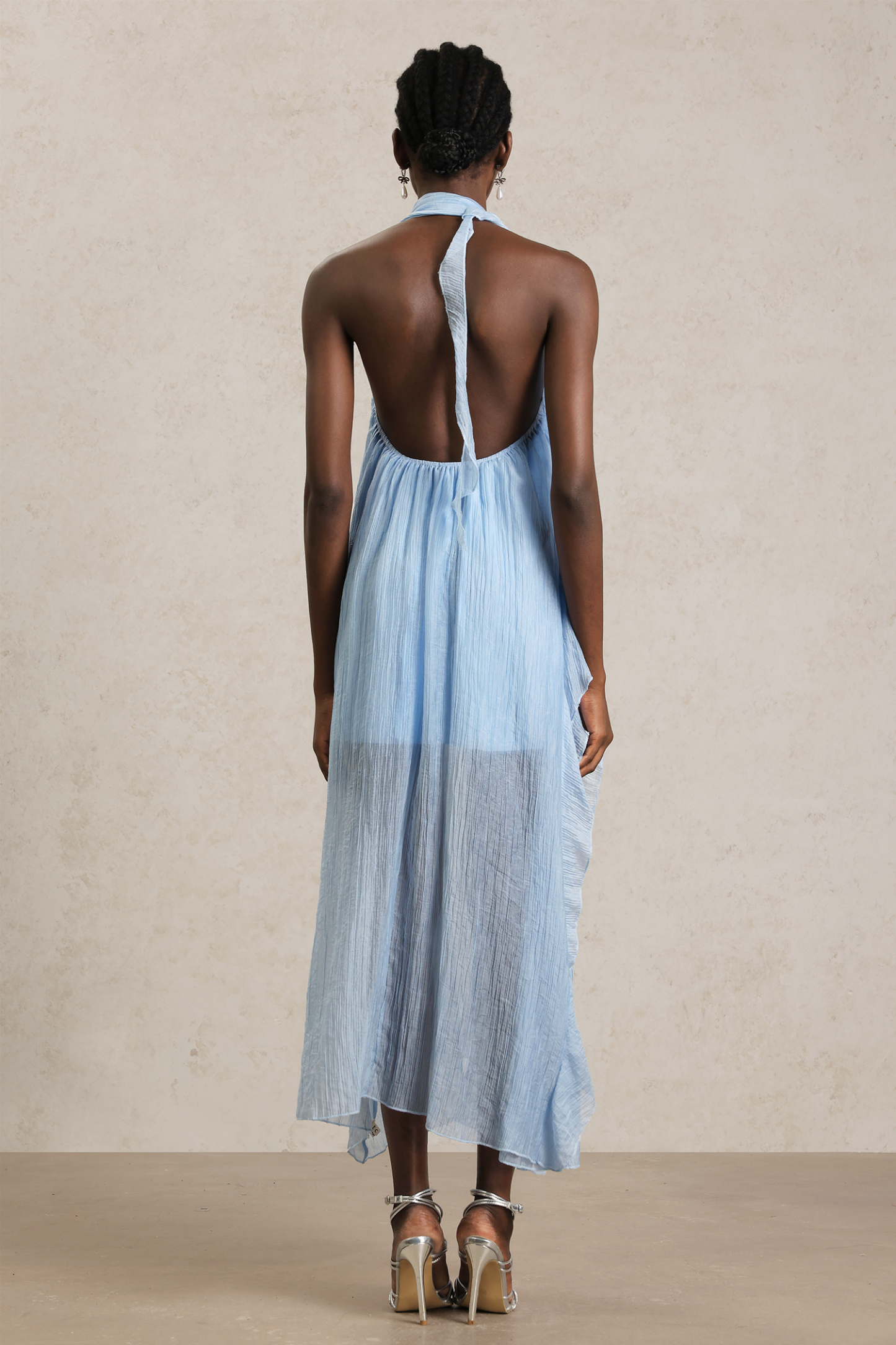 Makala Sleeveless Streamer Maxi Dress
