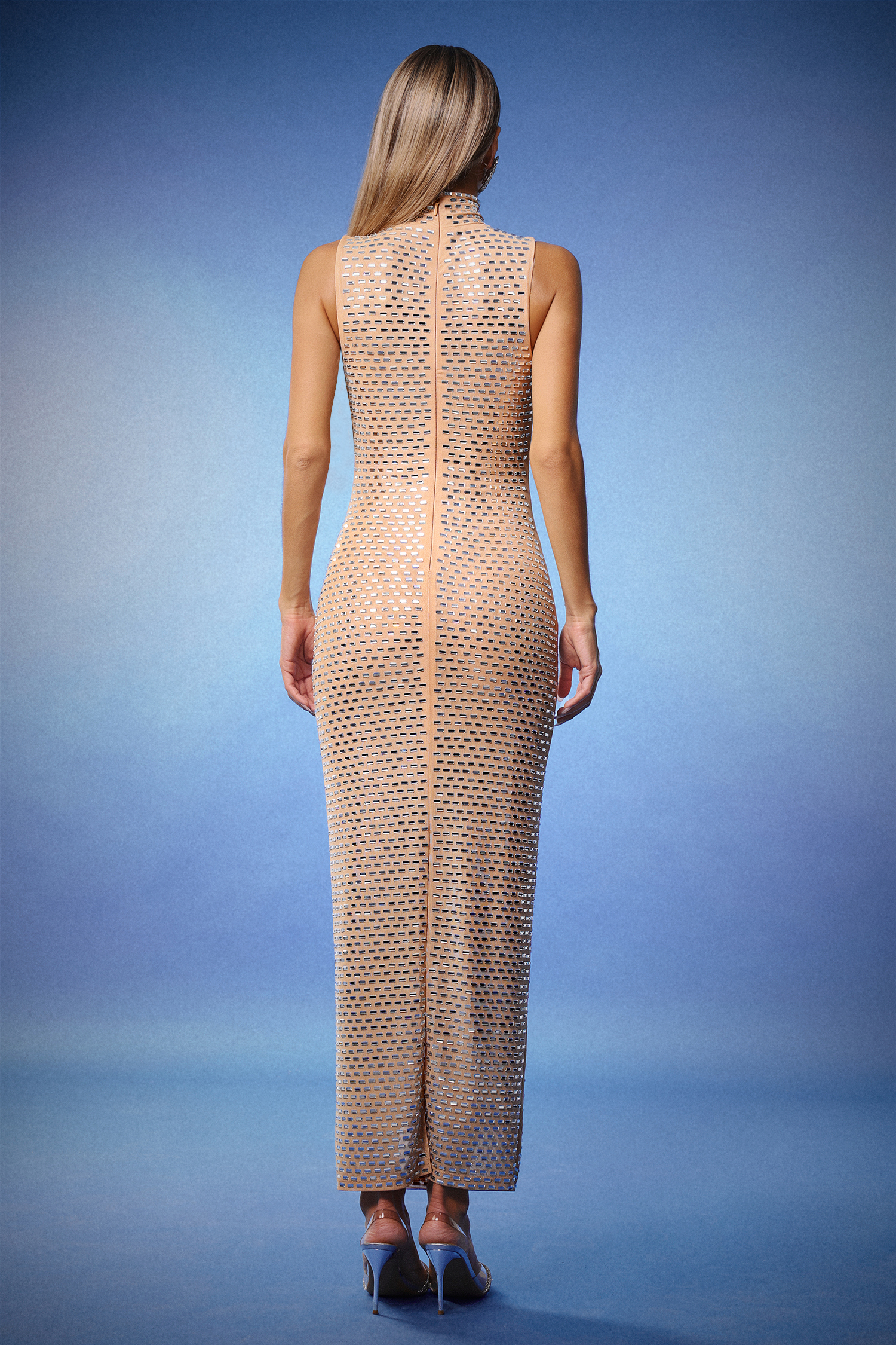 Vocca Sleeveless Diamond Maxi Dress