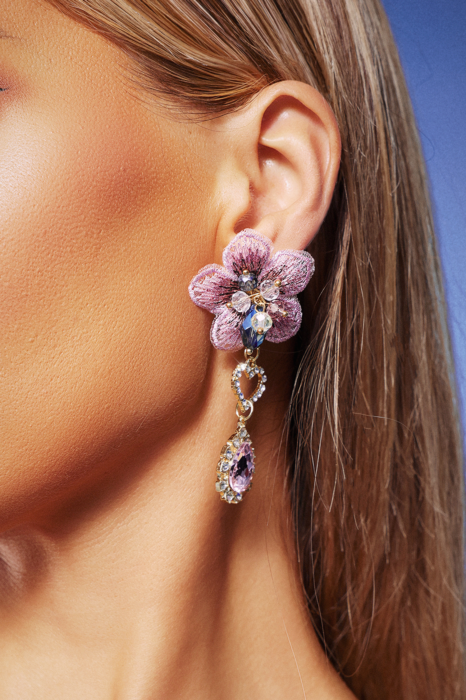 Elza Flowers Diamond Earrings