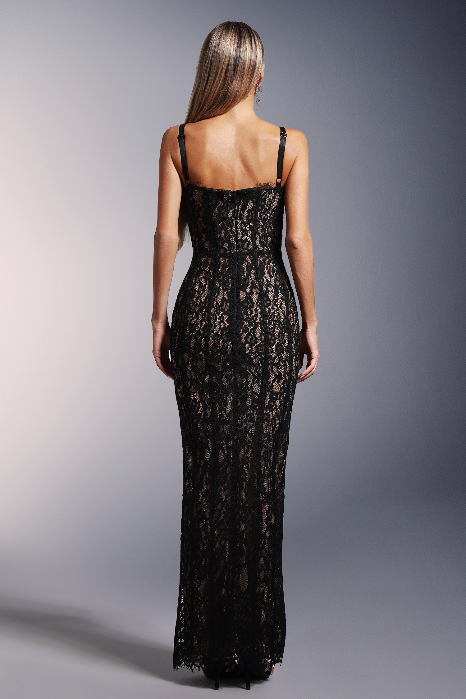 Mellies lace Sleeveless Maxi Dress