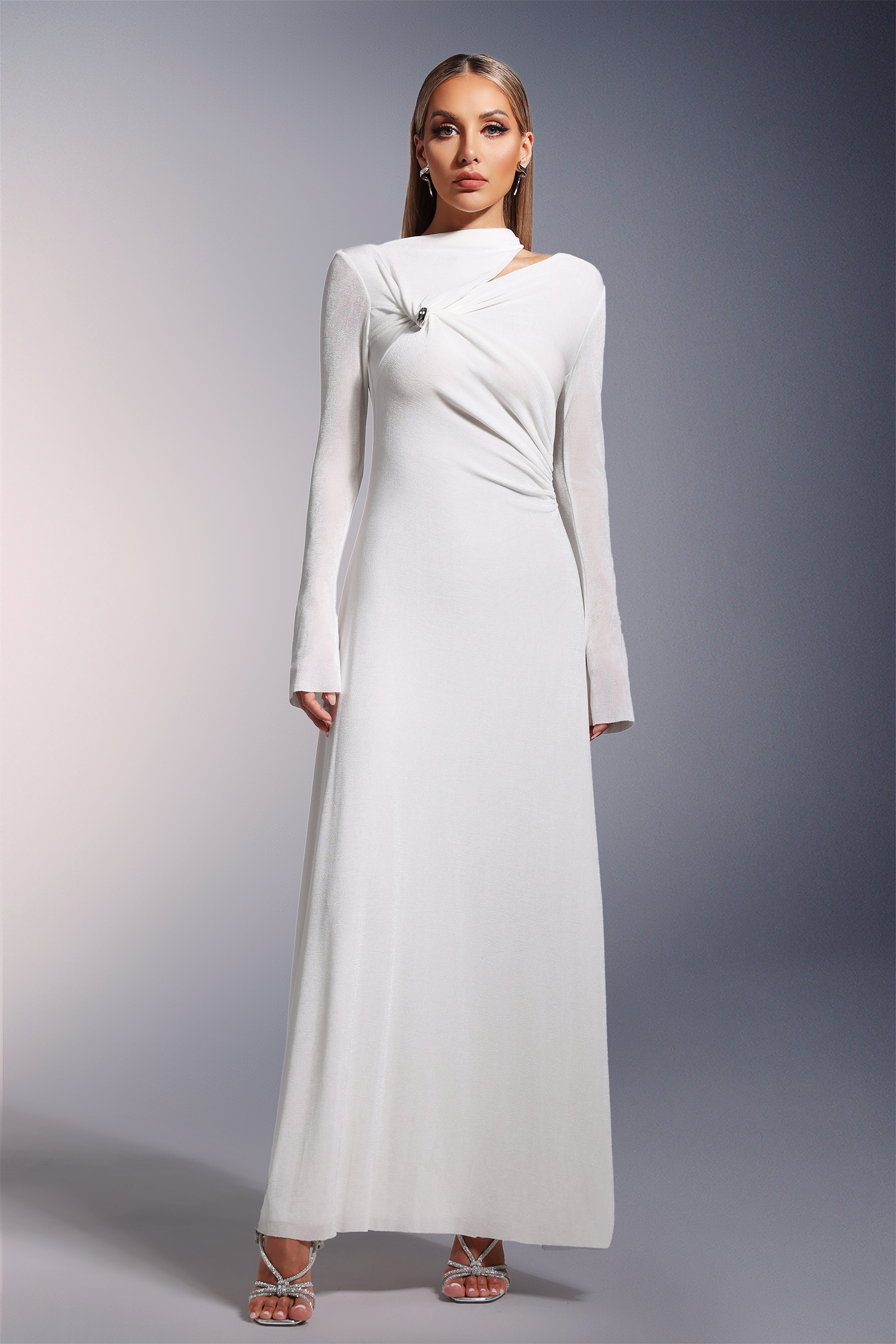 Kolo Long Sleeves Hollow Maxi Dress