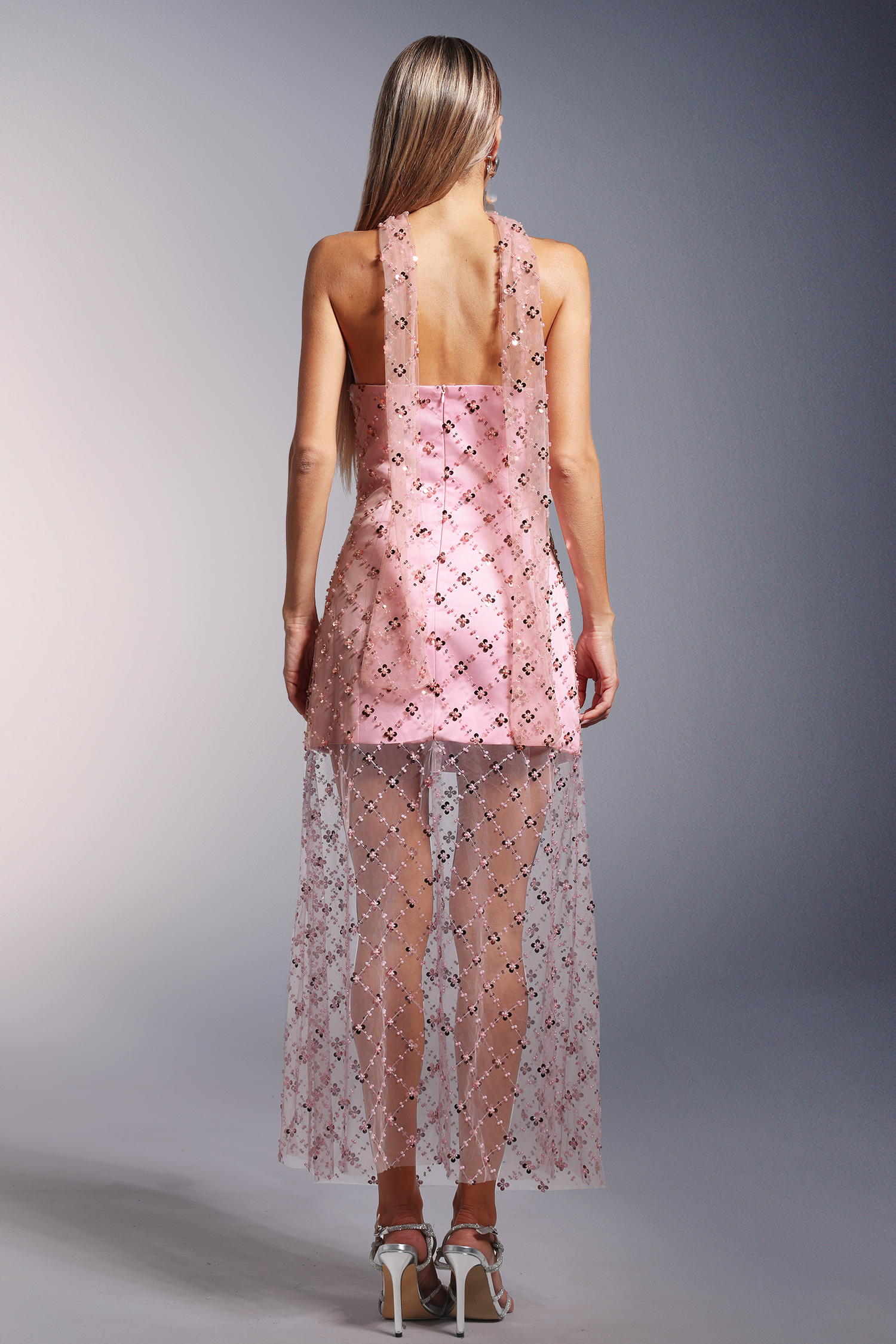 Kerry Strapless Sequins Maxi Dress