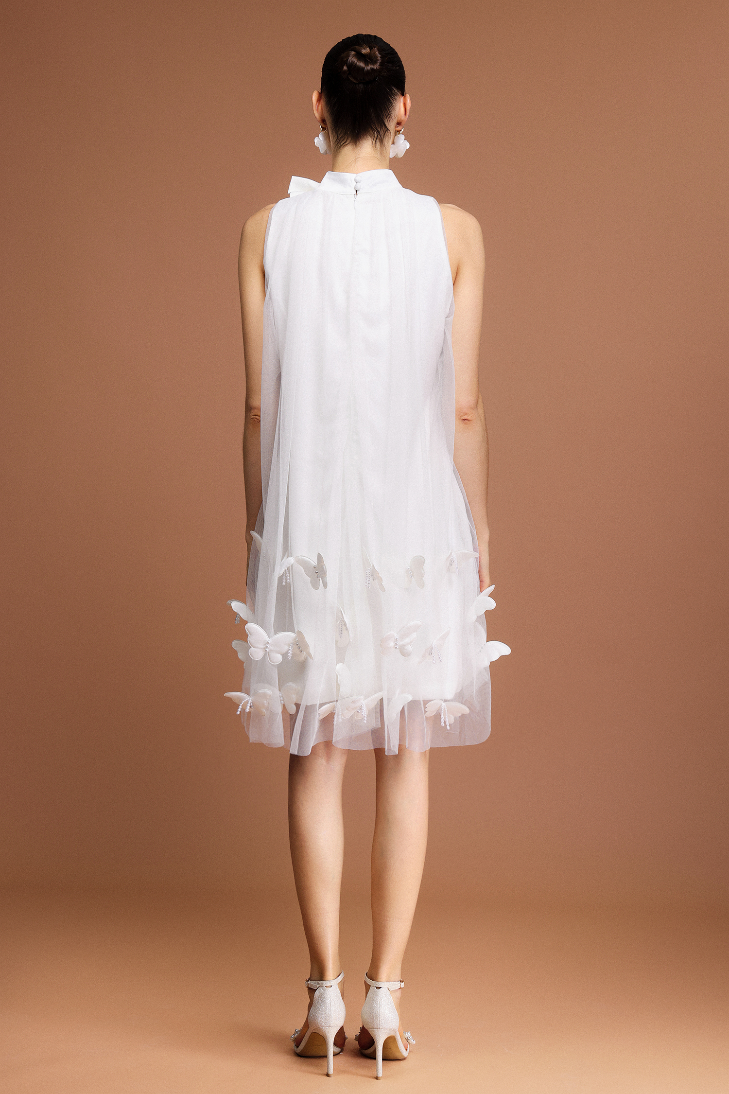 Revie Sleeveless Butterfly Mini Dress