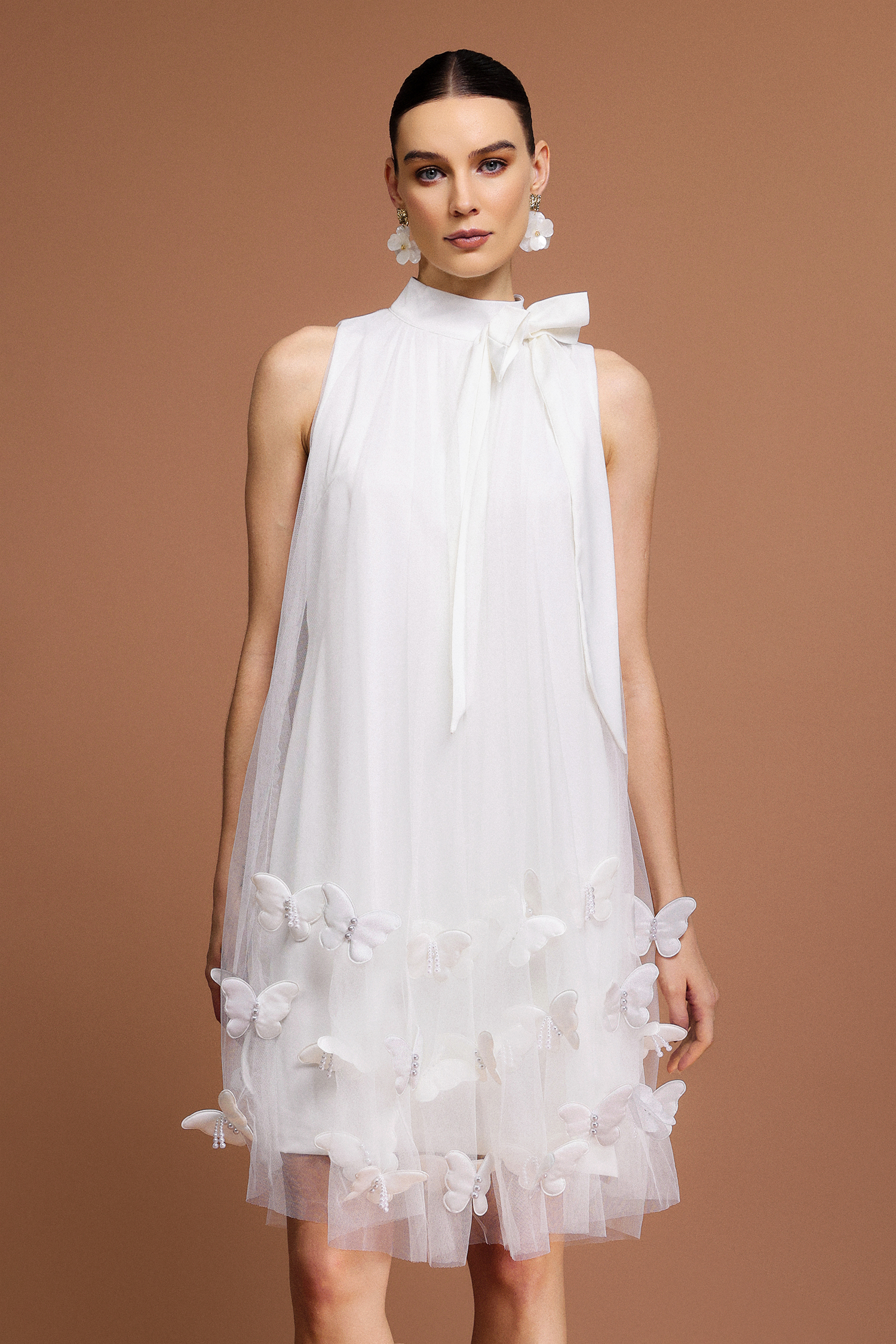 Revie Sleeveless Butterfly Mini Dress