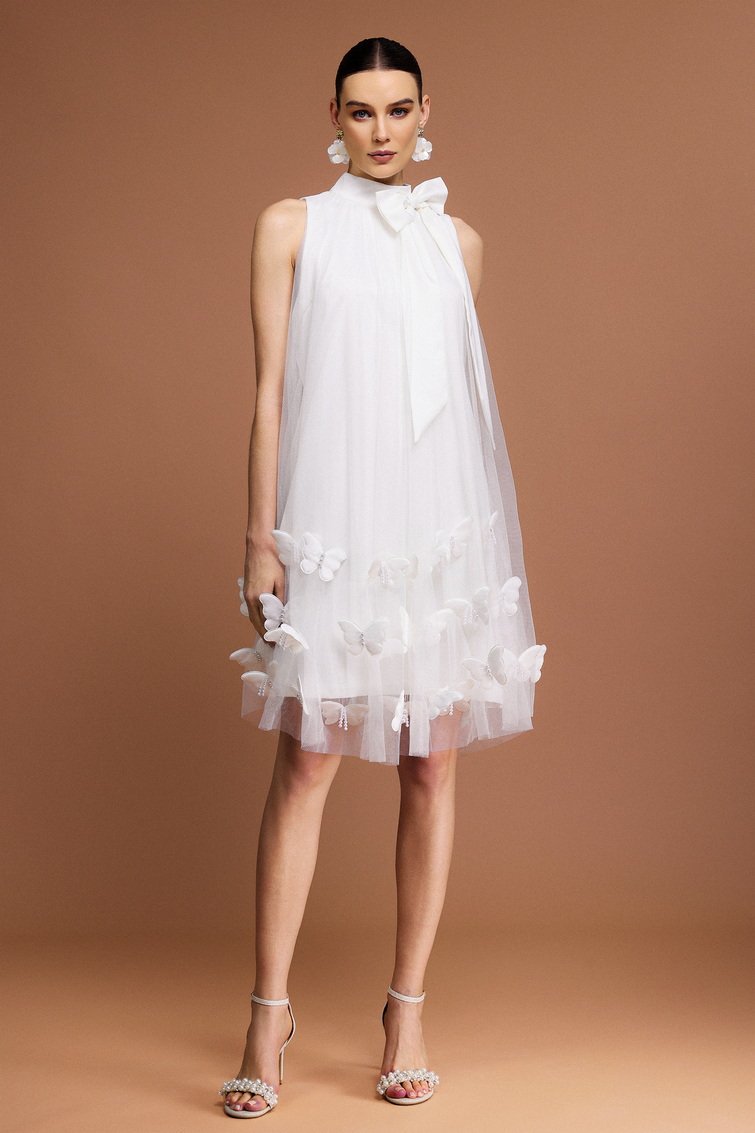 Revie Sleeveless Butterfly Mini Dress