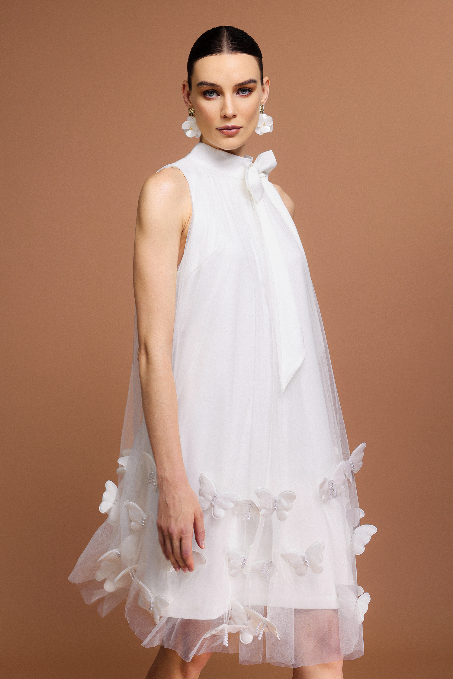 Revie Sleeveless Butterfly Mini Dress