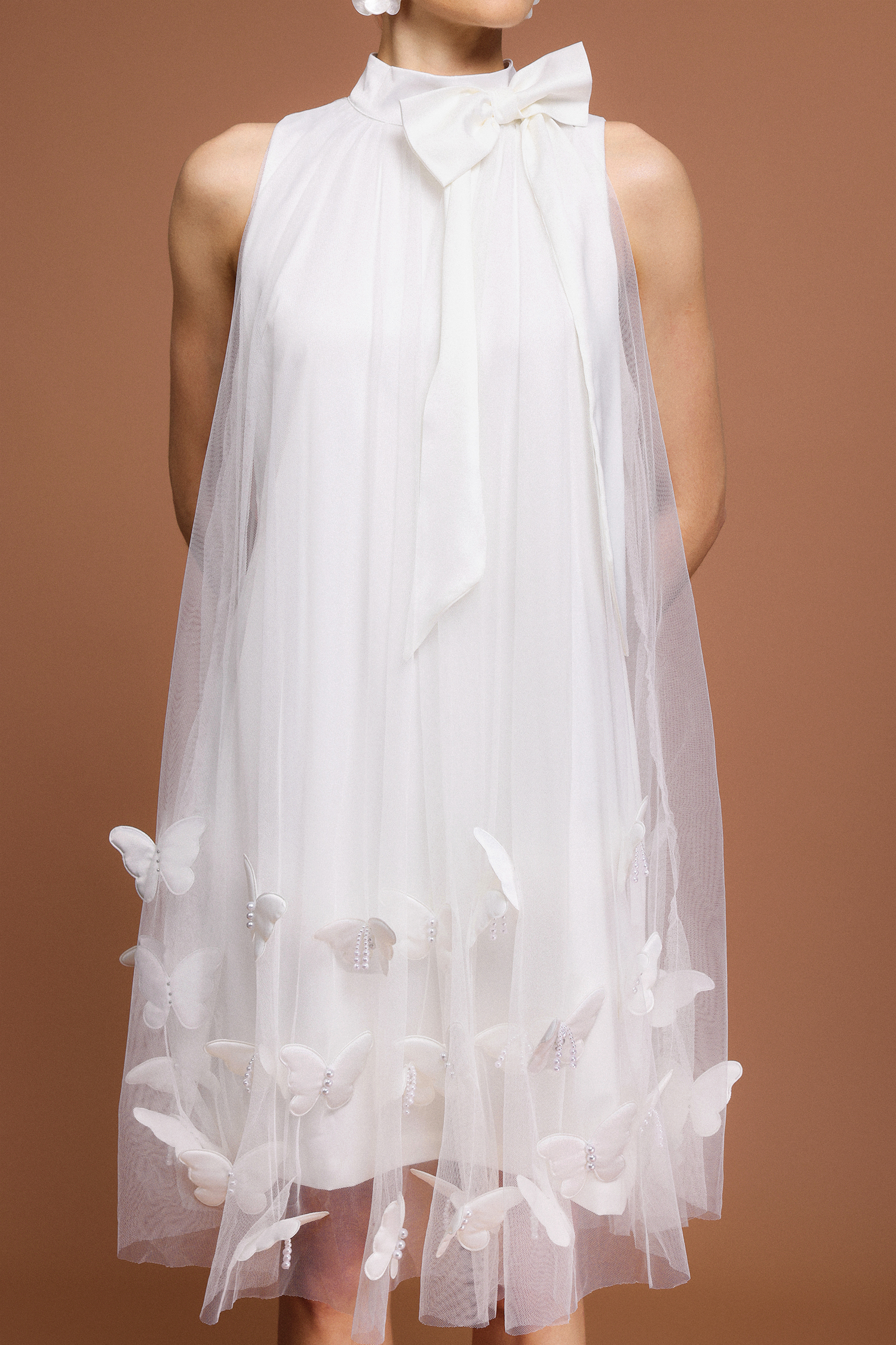 Revie Sleeveless Butterfly Mini Dress