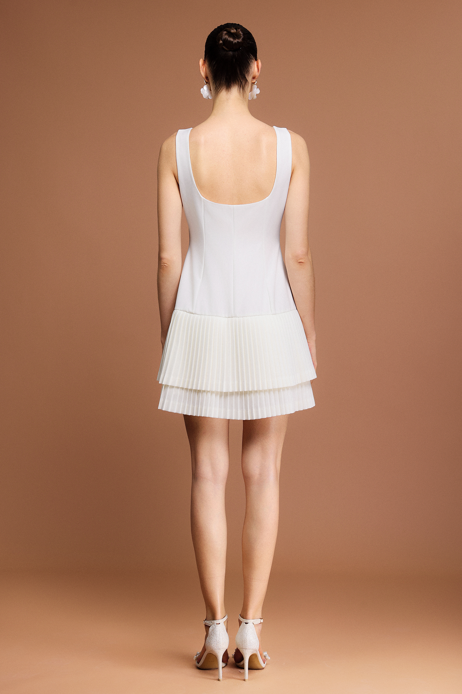 Myka Halter Folds Mini Dress