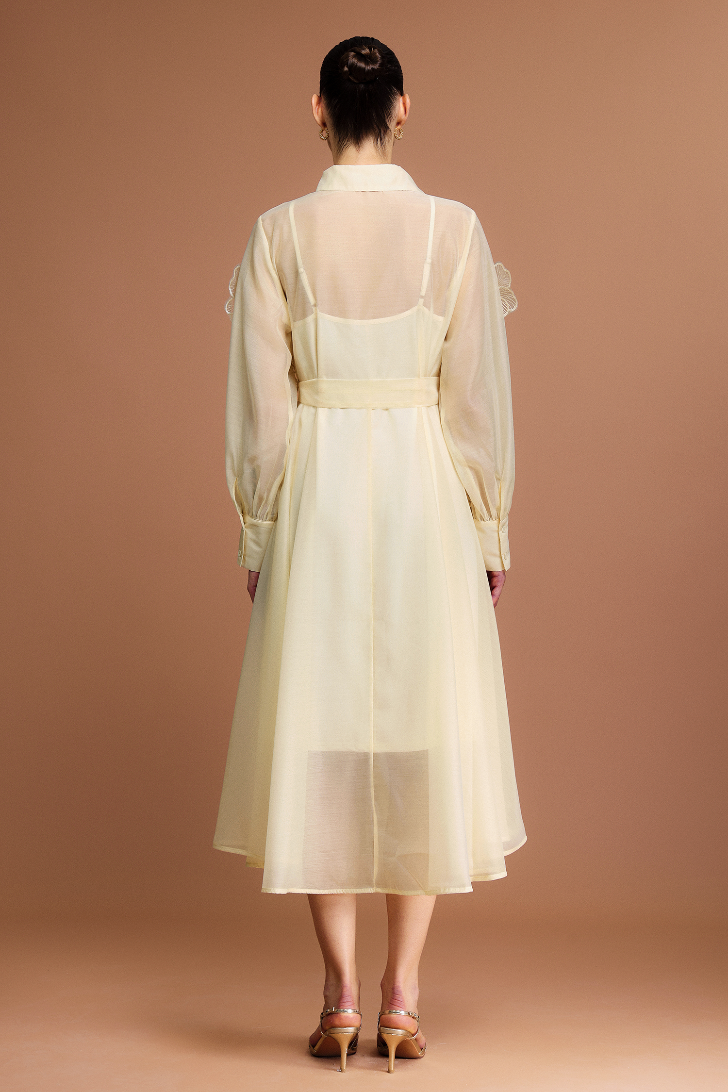 あい　SHOP Minnie Long Sleeves Flowers Midi Dress – Bellabarnett