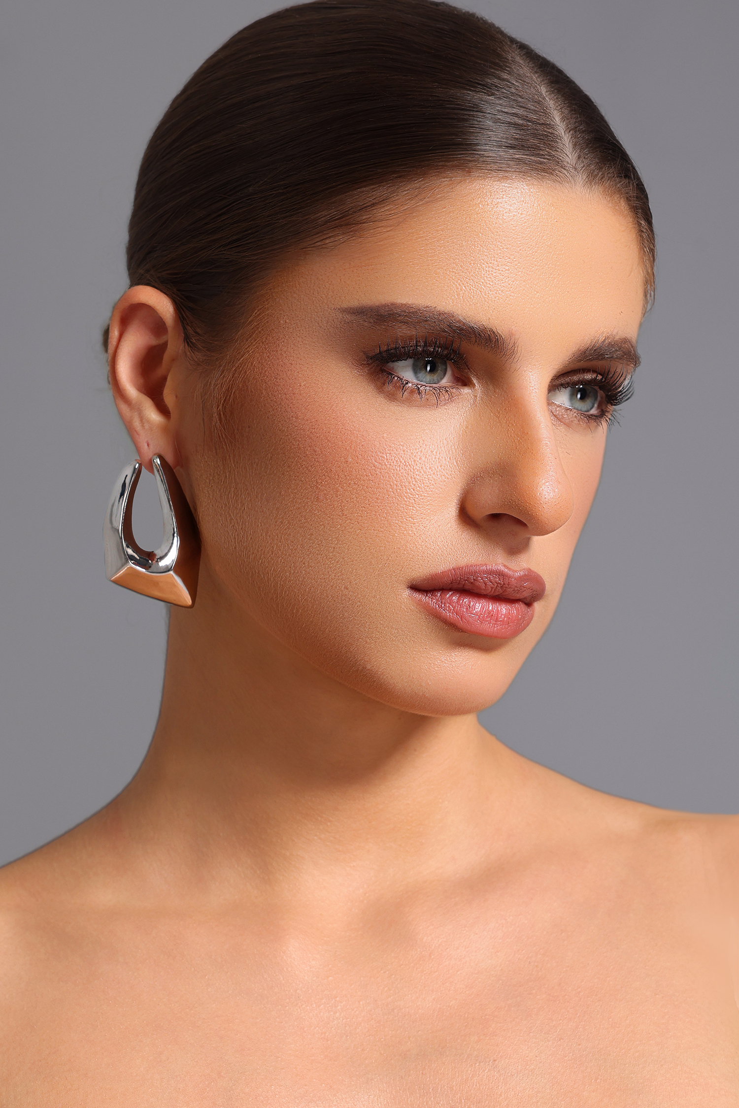 Tate Geometry Irregular Metal Earrings