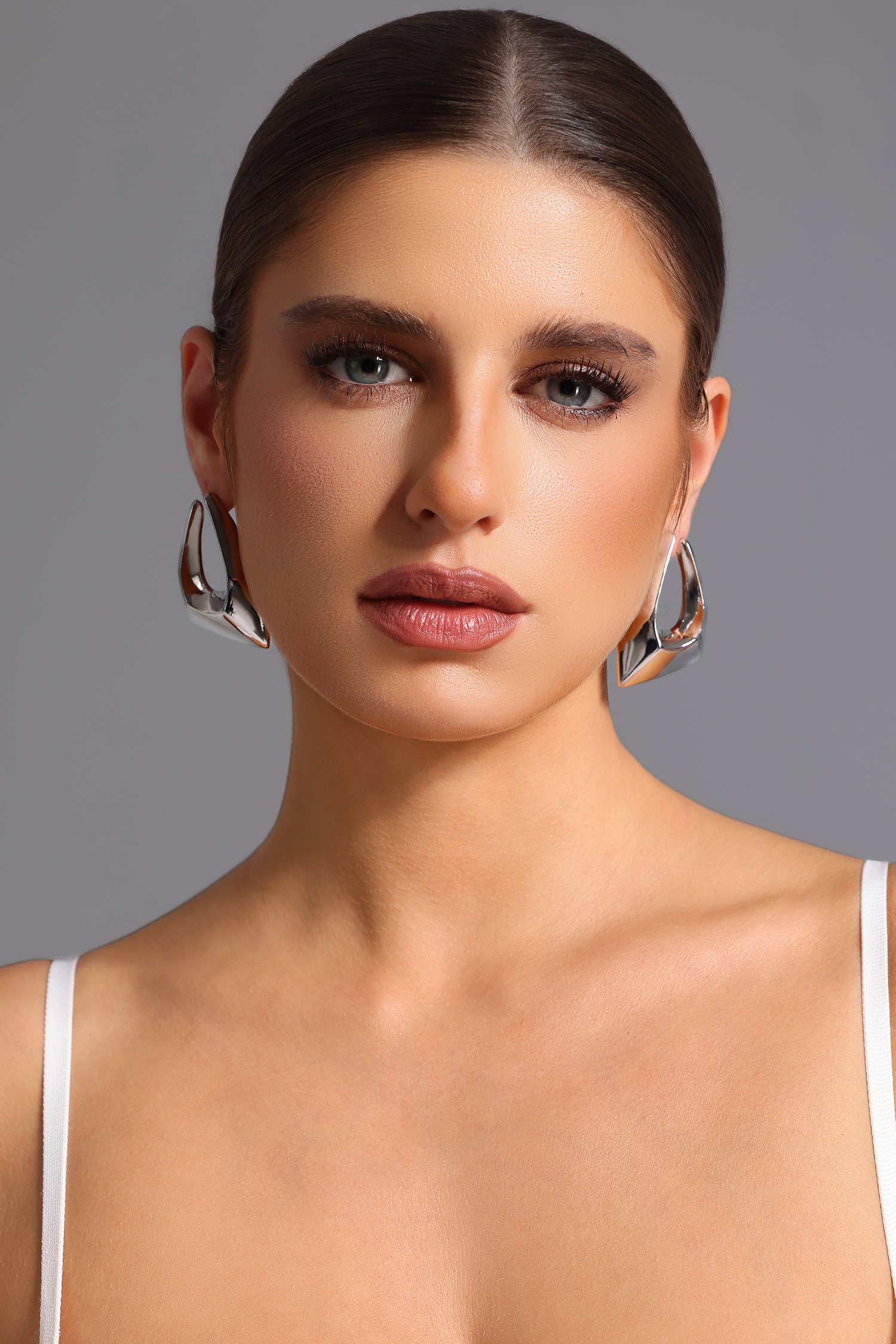 Tate Geometry Irregular Metal Earrings