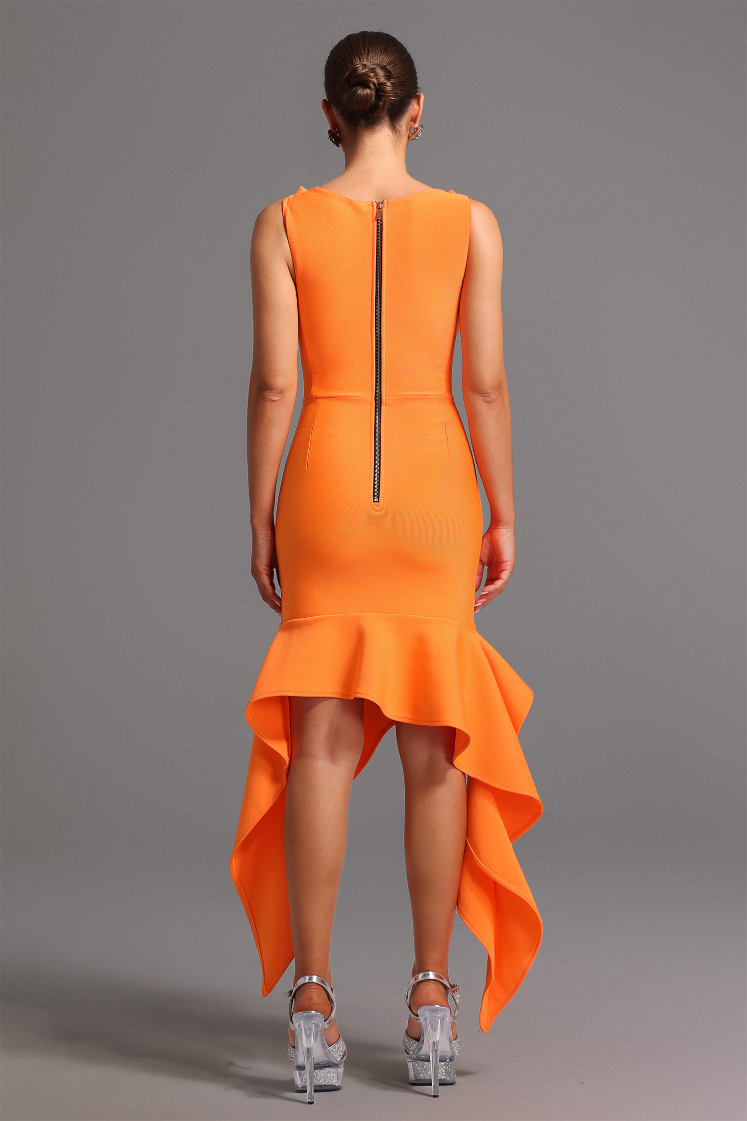 Myrna Bandage Sleeveless Round Neck Midi Dress