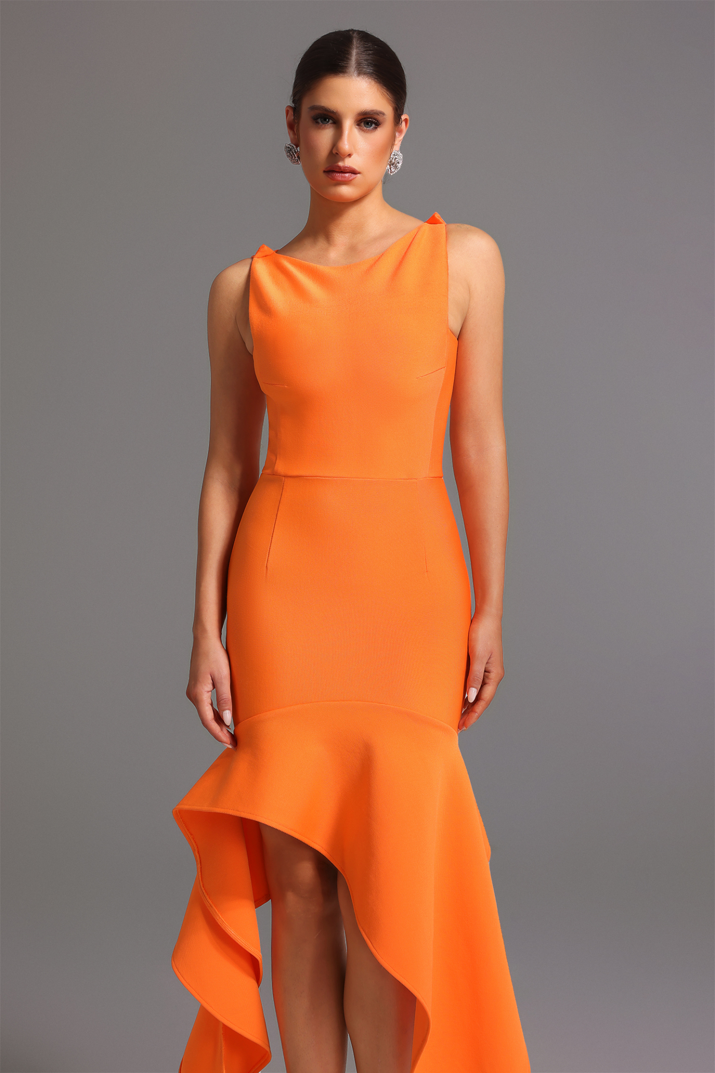 Myrna Bandage Sleeveless Round Neck Midi Dress