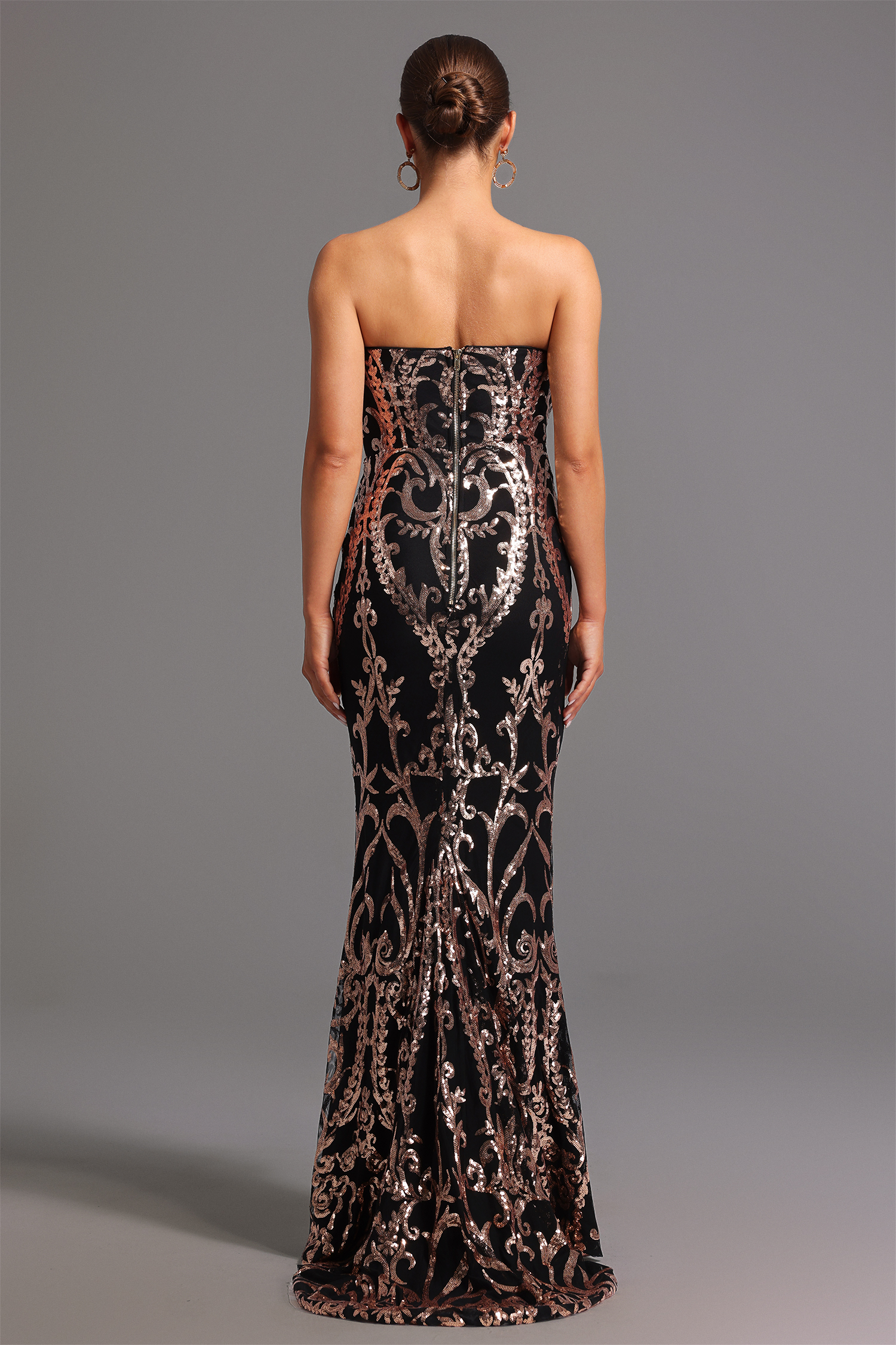 Katya Sleeveless Sequin Maxi Dress