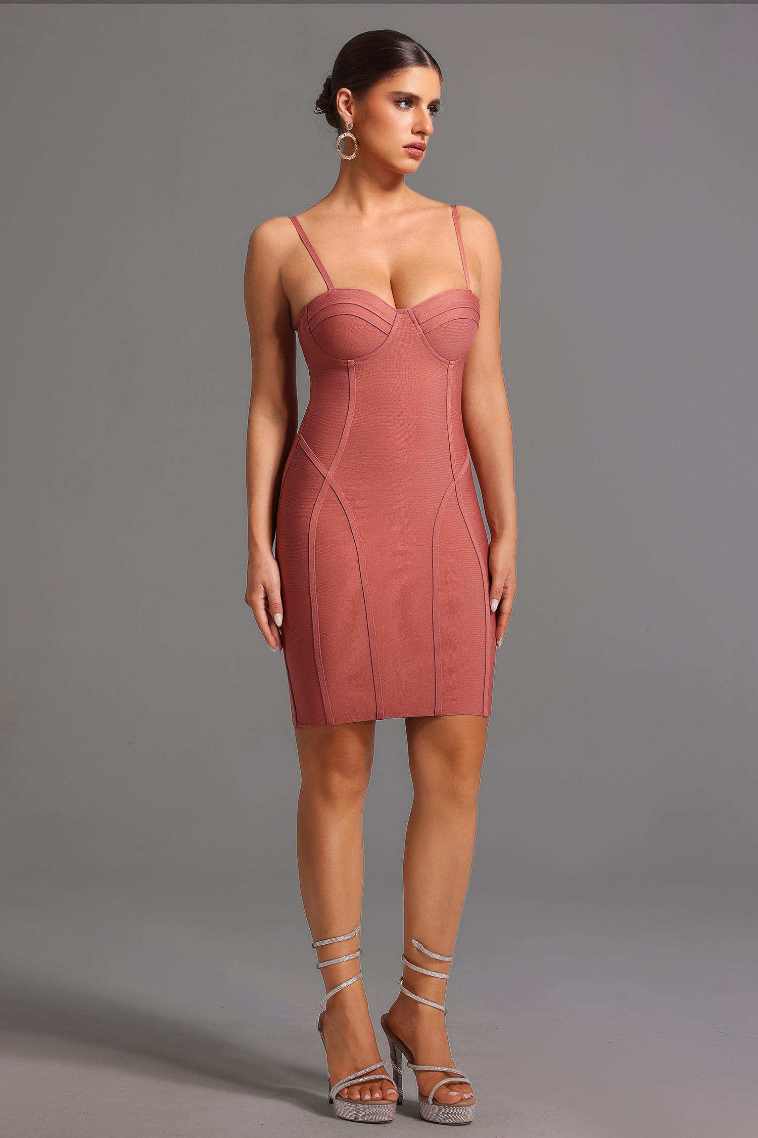 Zaroe Bandage Sleeveless Midi Dress