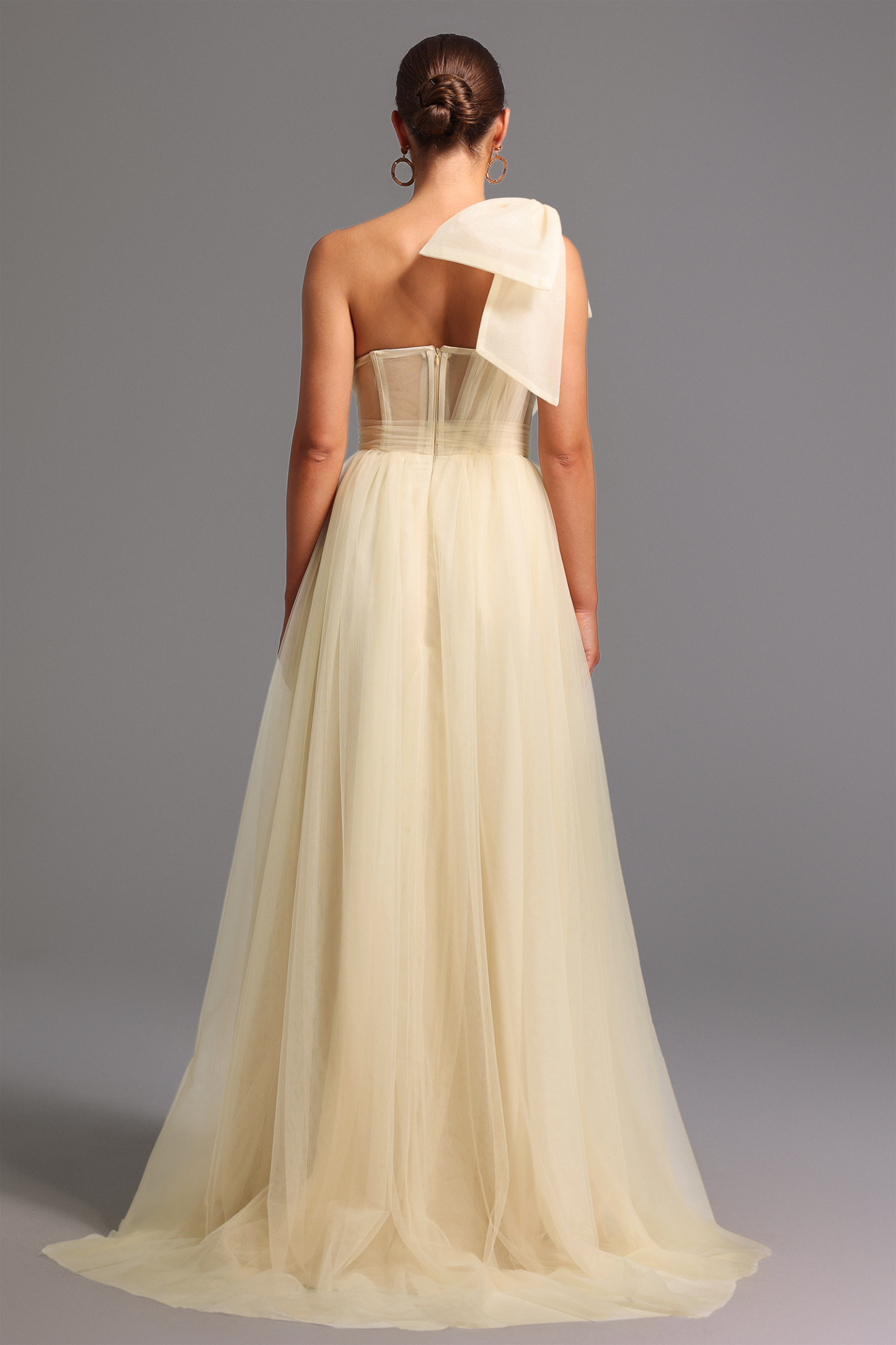 Suku One Shoulder Bow Maxi Dress