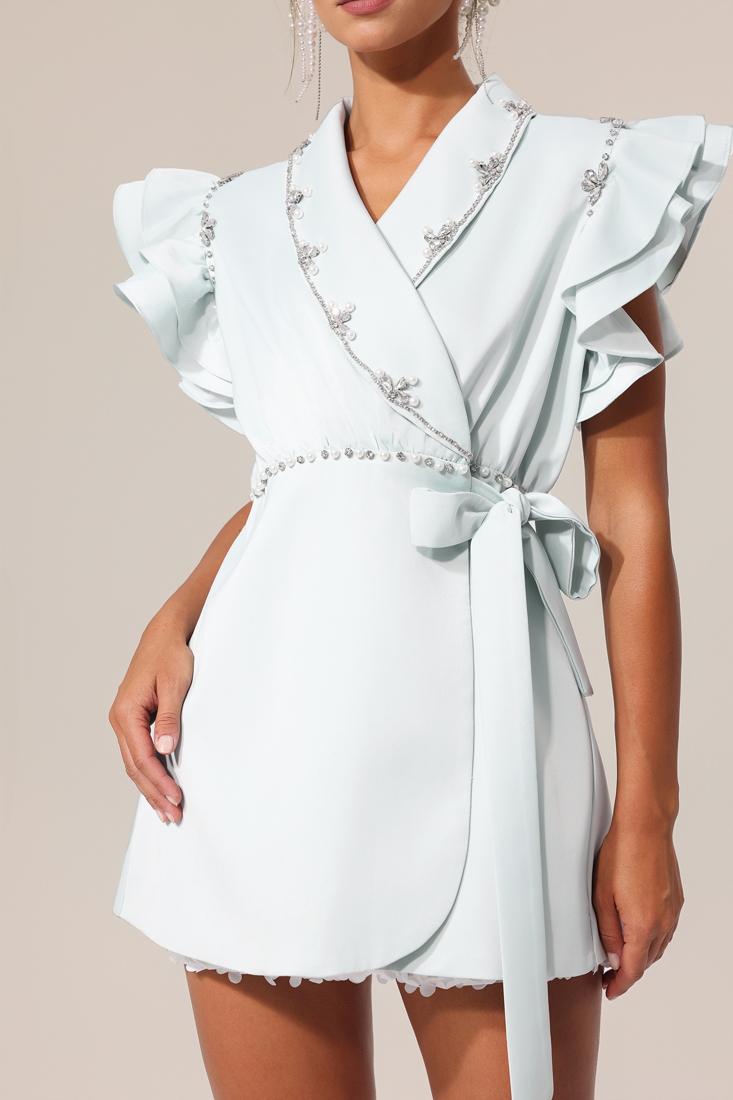 Ymmi Diamond Folds Suit Top
