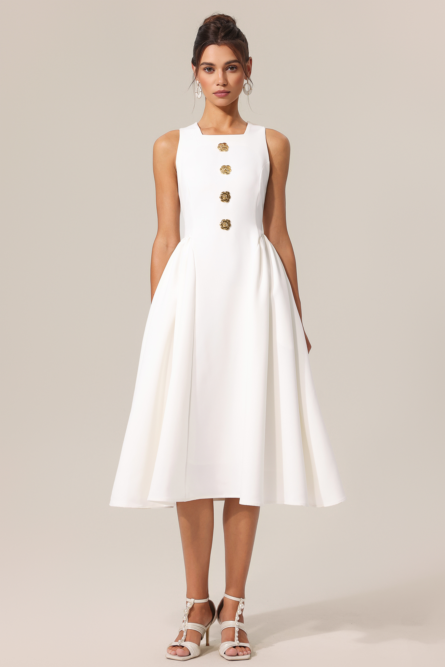 Viera Sleeveless Midi Dress