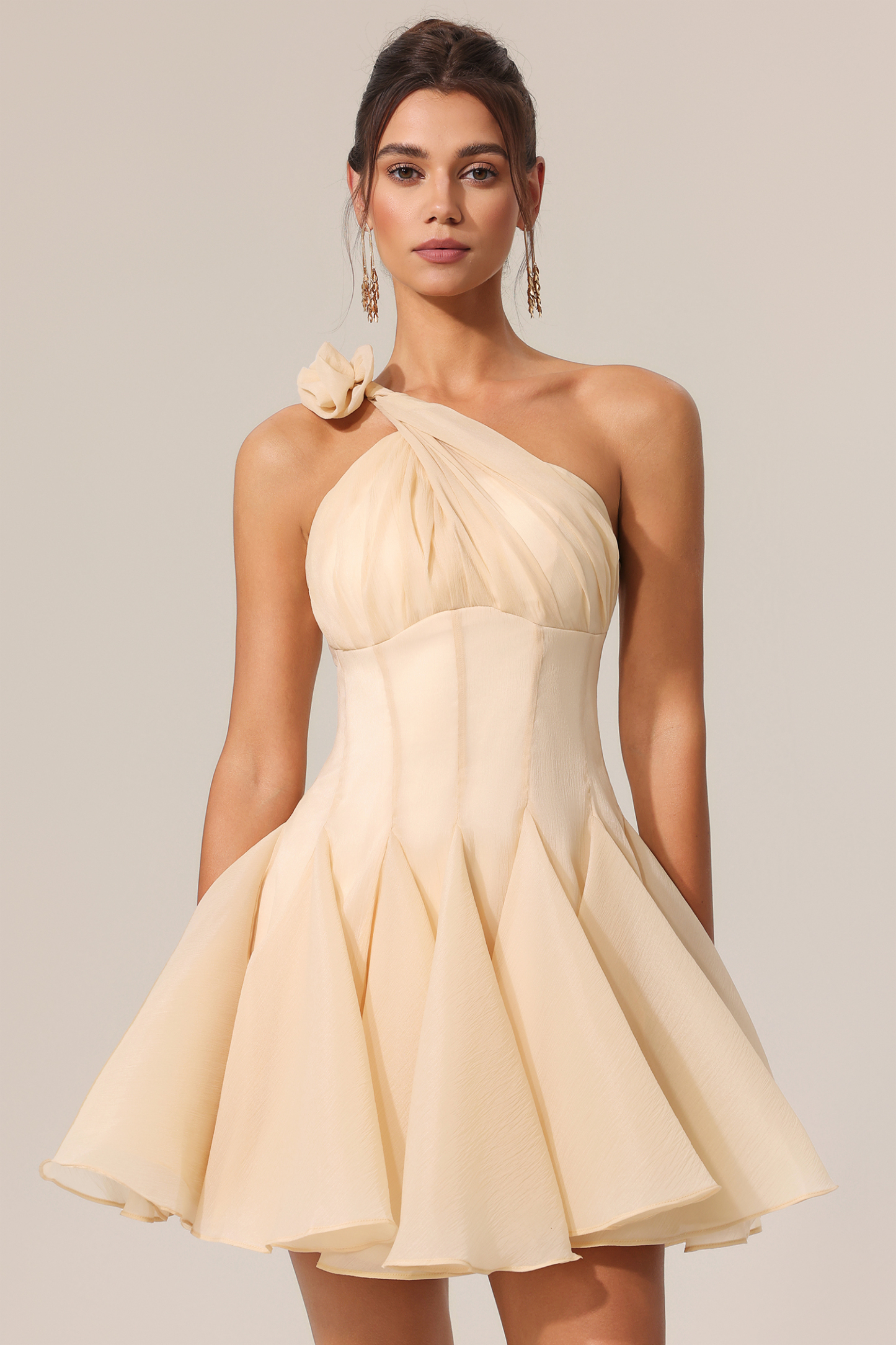Dasha Sleeveless Flower Mini Dress