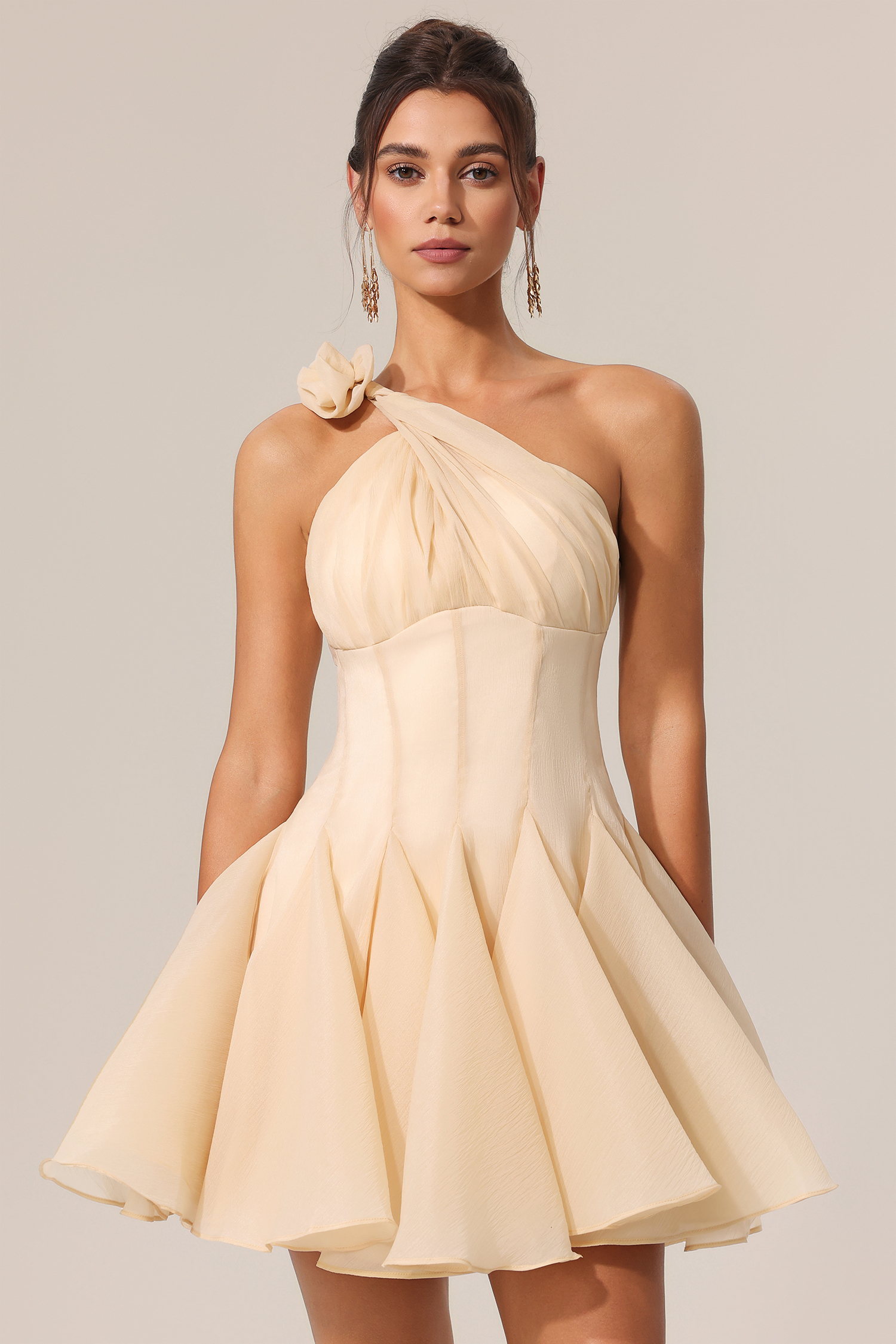 Dasha Sleeveless Flower Mini Dress