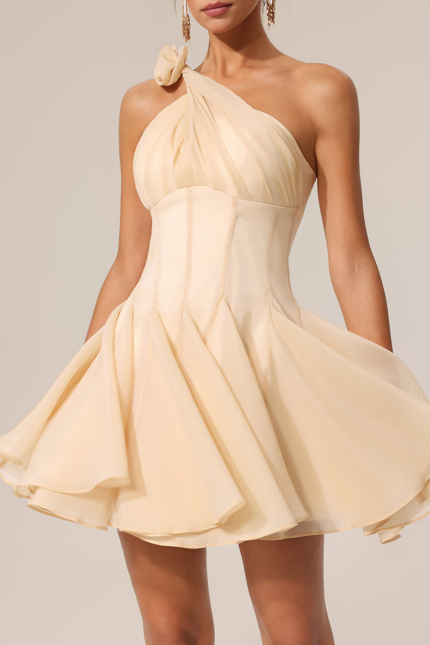 Dasha Sleeveless Flower Mini Dress