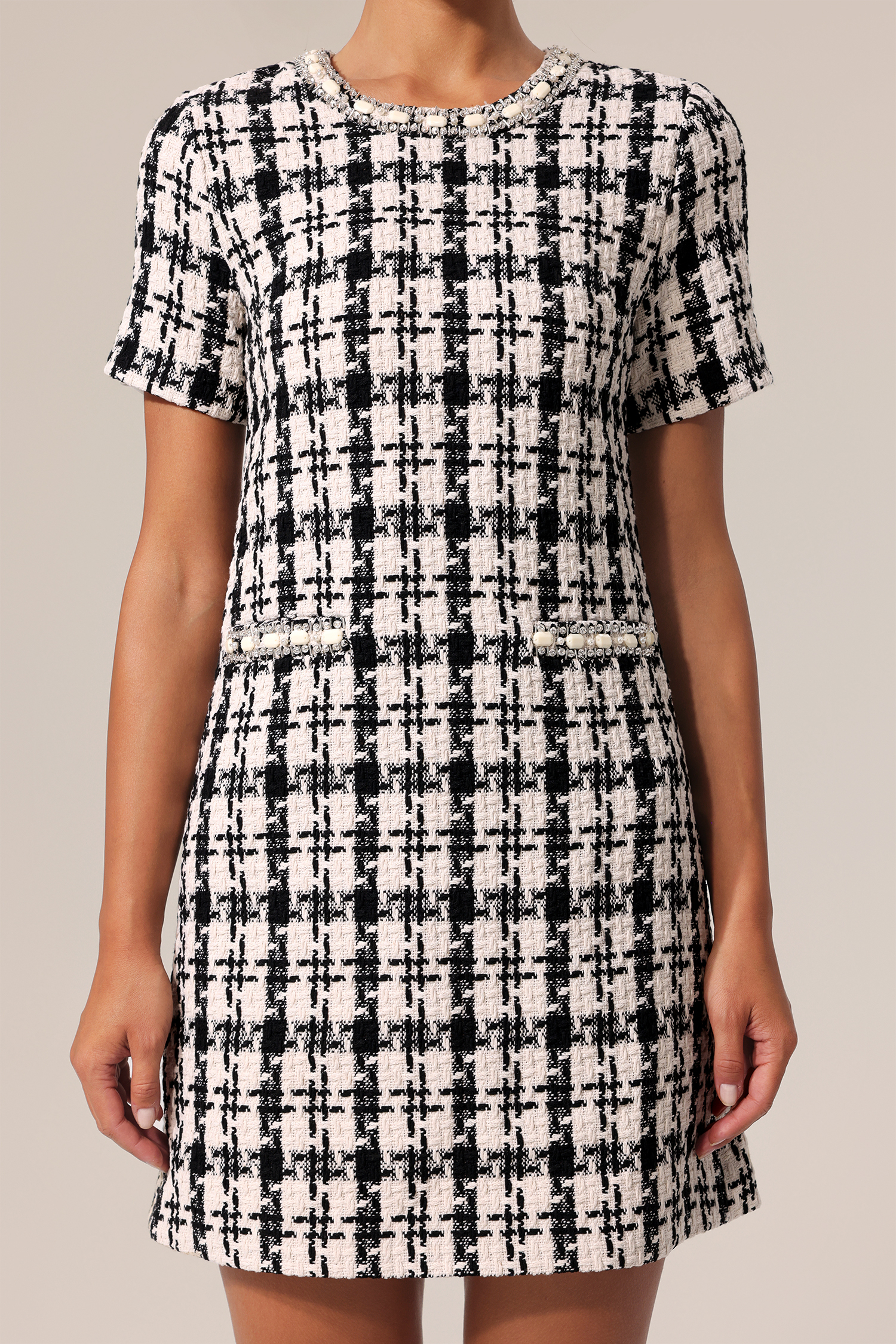 Yvan Round Neck Sleeveless Mini Dress