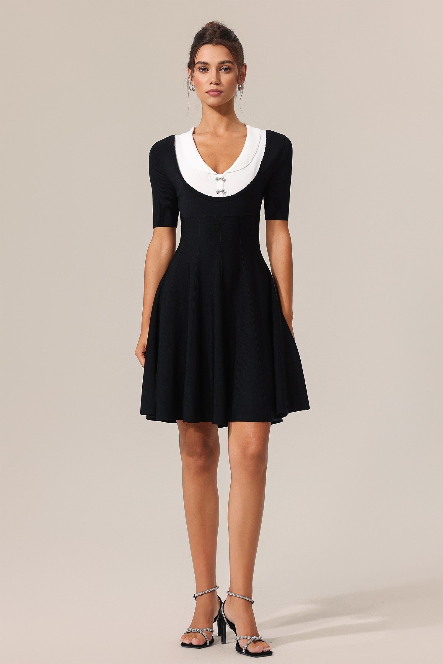 Looly Short Sleeves Mini Dress
